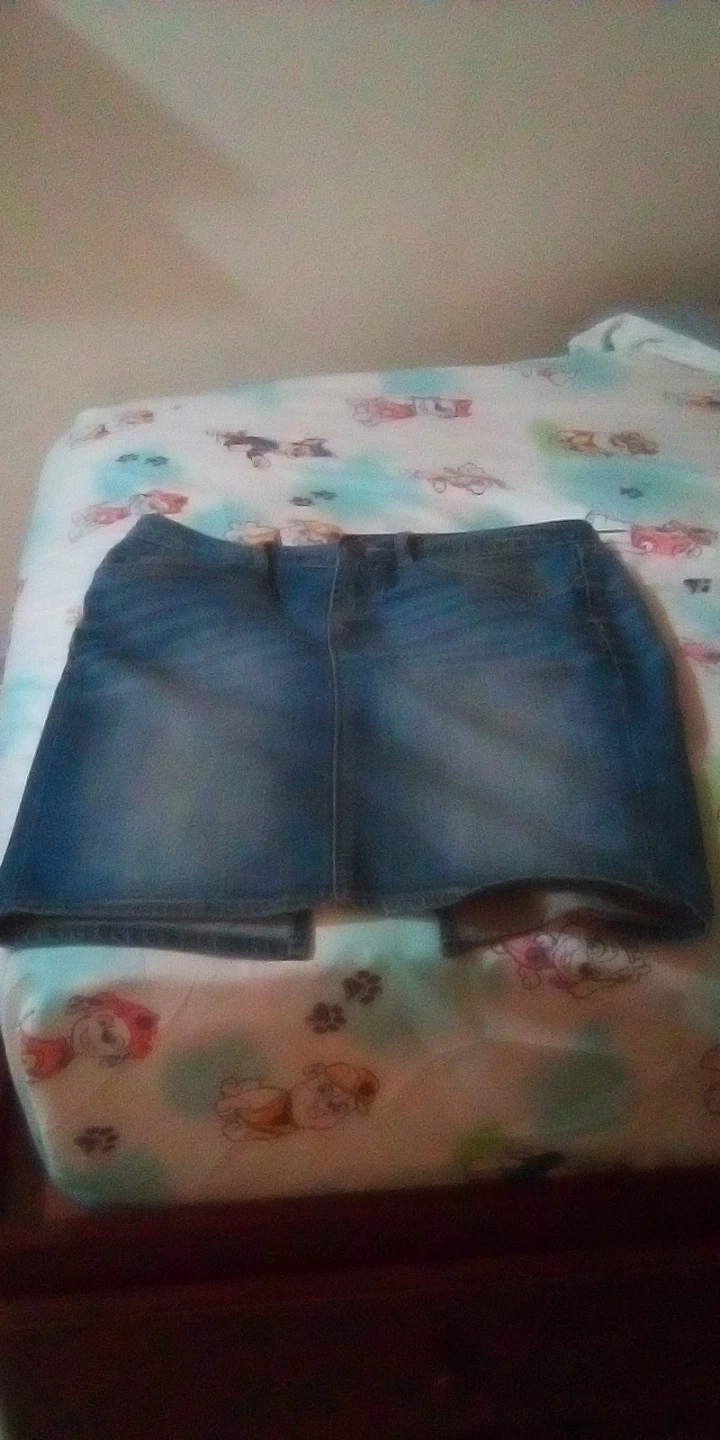 Blue Denim Mini Skirt