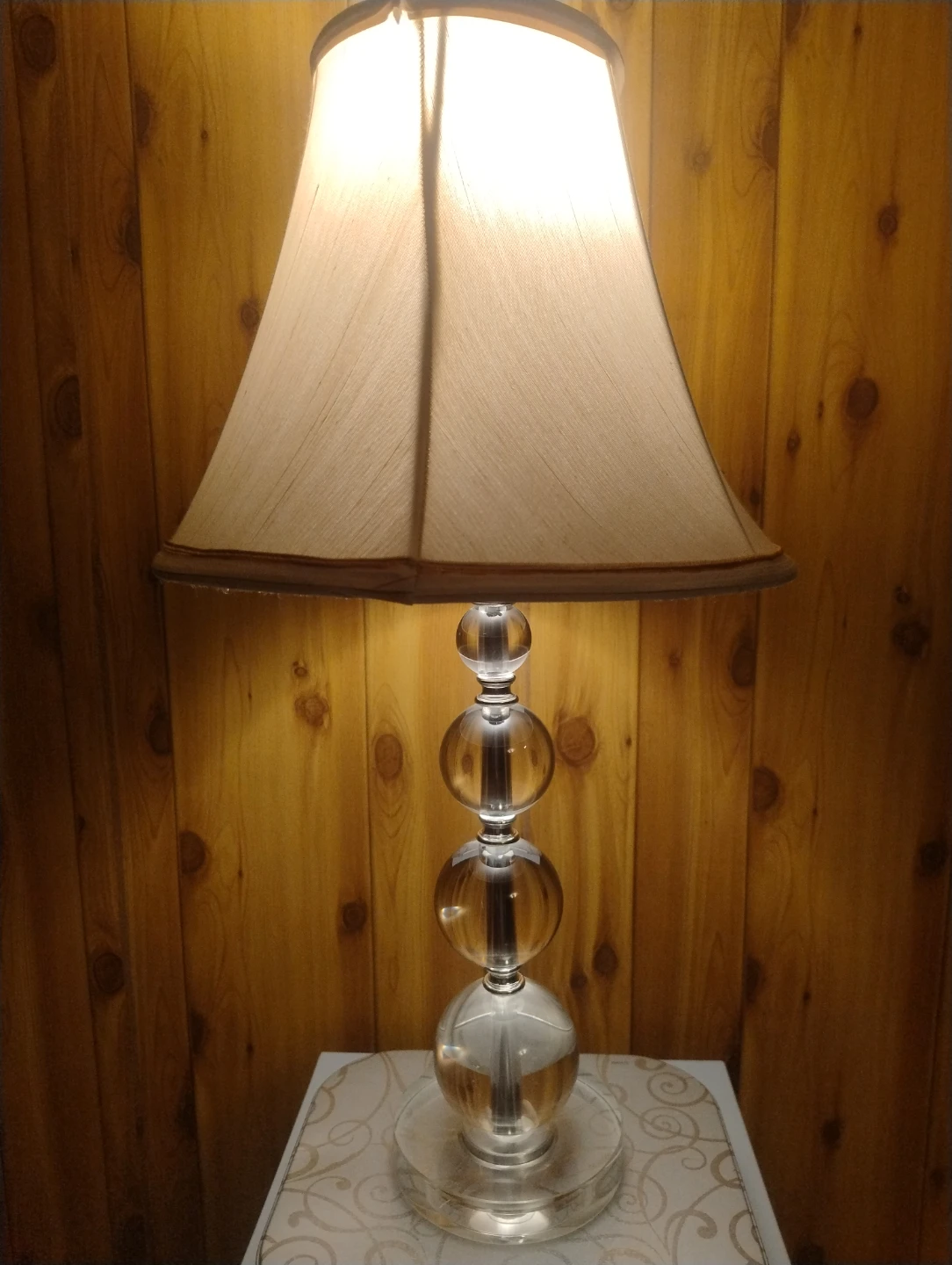 Table Lamp with Crystal Orb Accent - photo 2