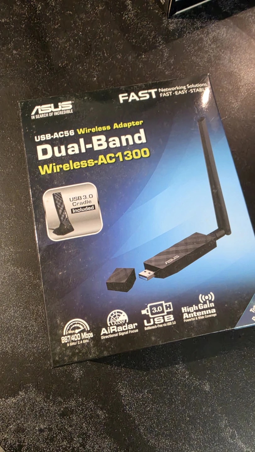 ASUS USB-AC56 Dual-Band Wireless-AC1300 USB 3.0 Wireless Adapter