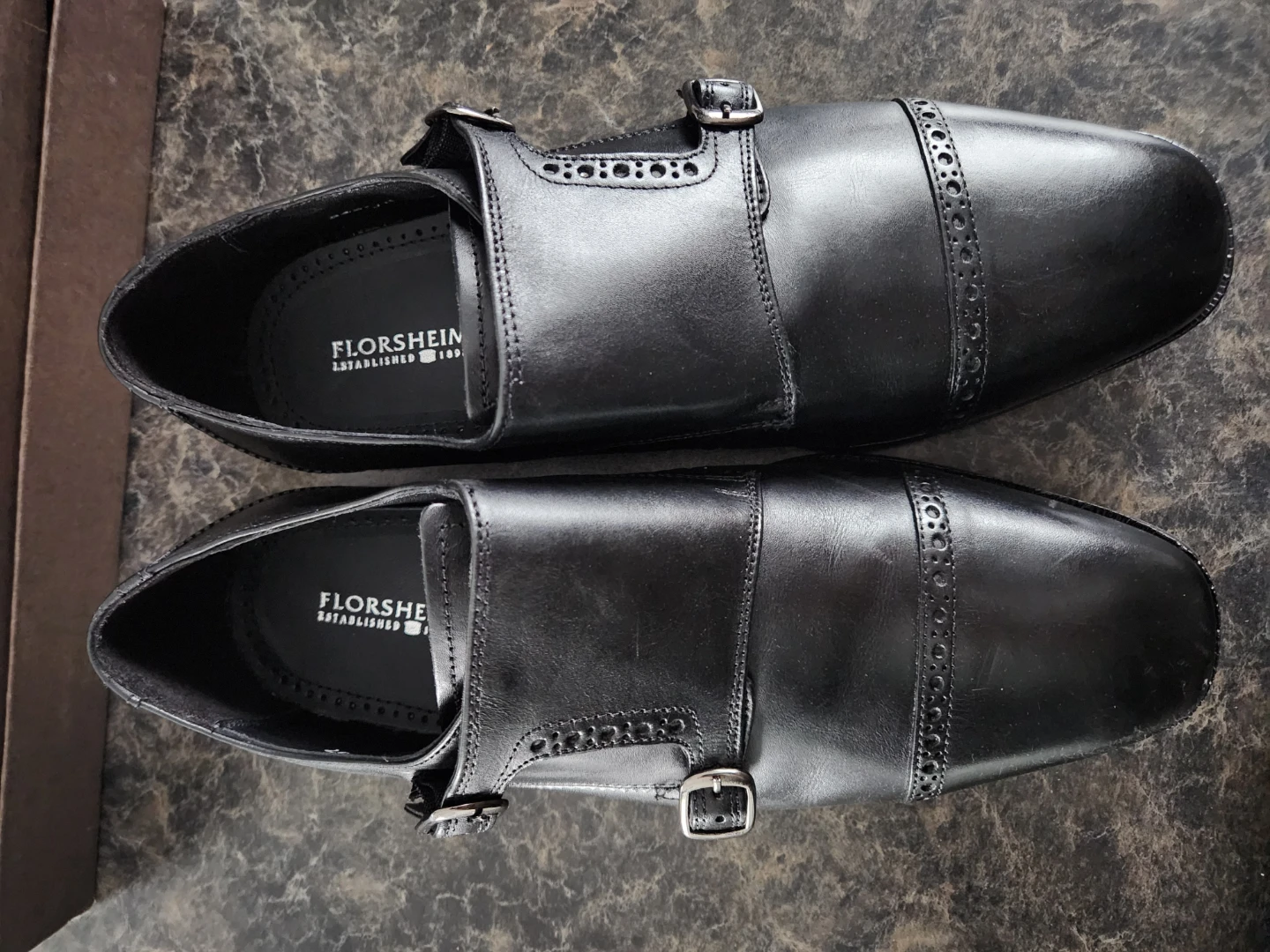 **BRAND NEW** Florsheim Black Leather Shoes