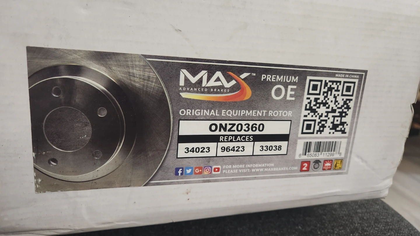 MAX Premium OE Original Equipment Rotor ONZ0360