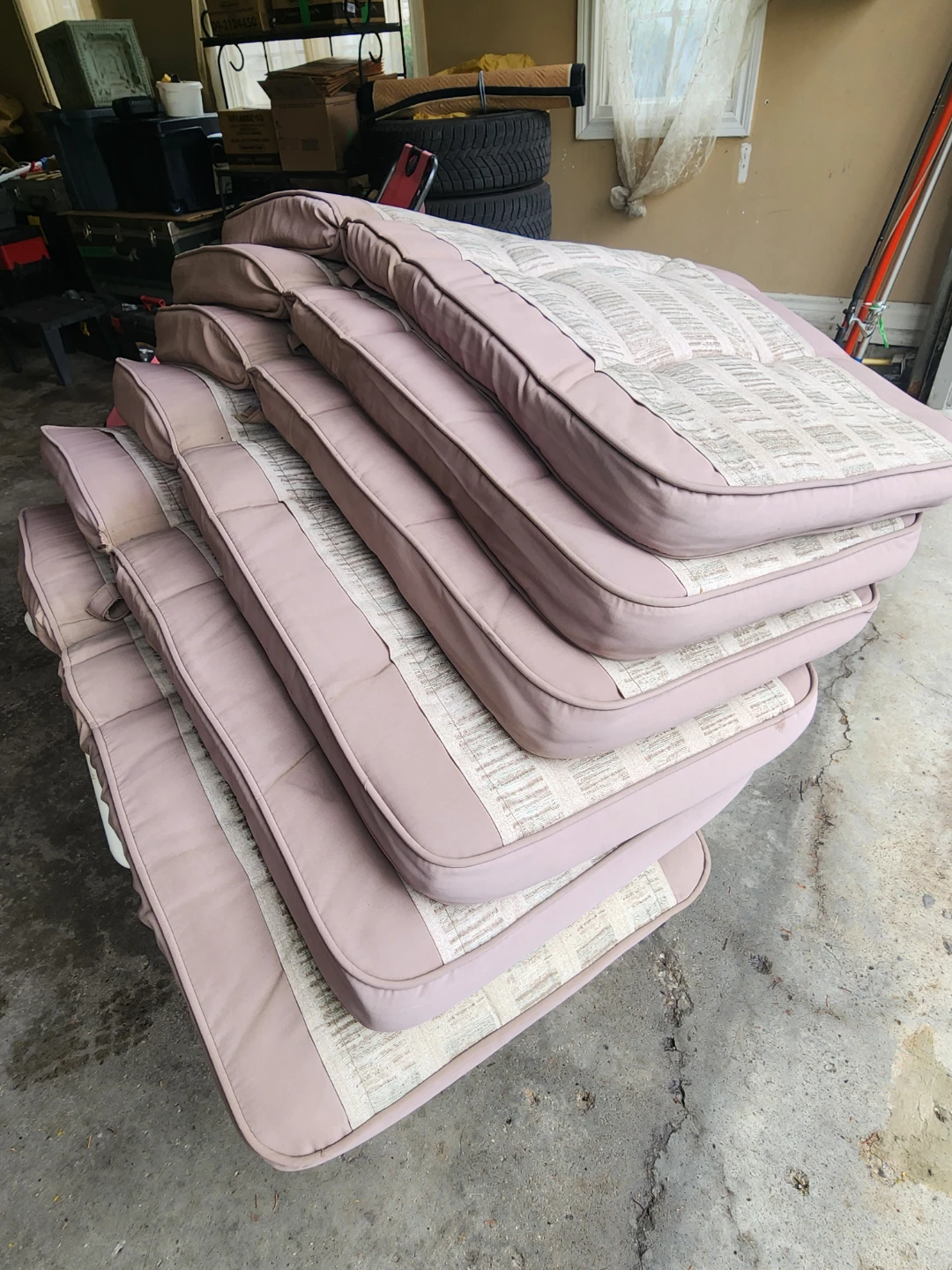 Set of 6 Stackable Patio Chairs and 6 Cushions - photo 3
