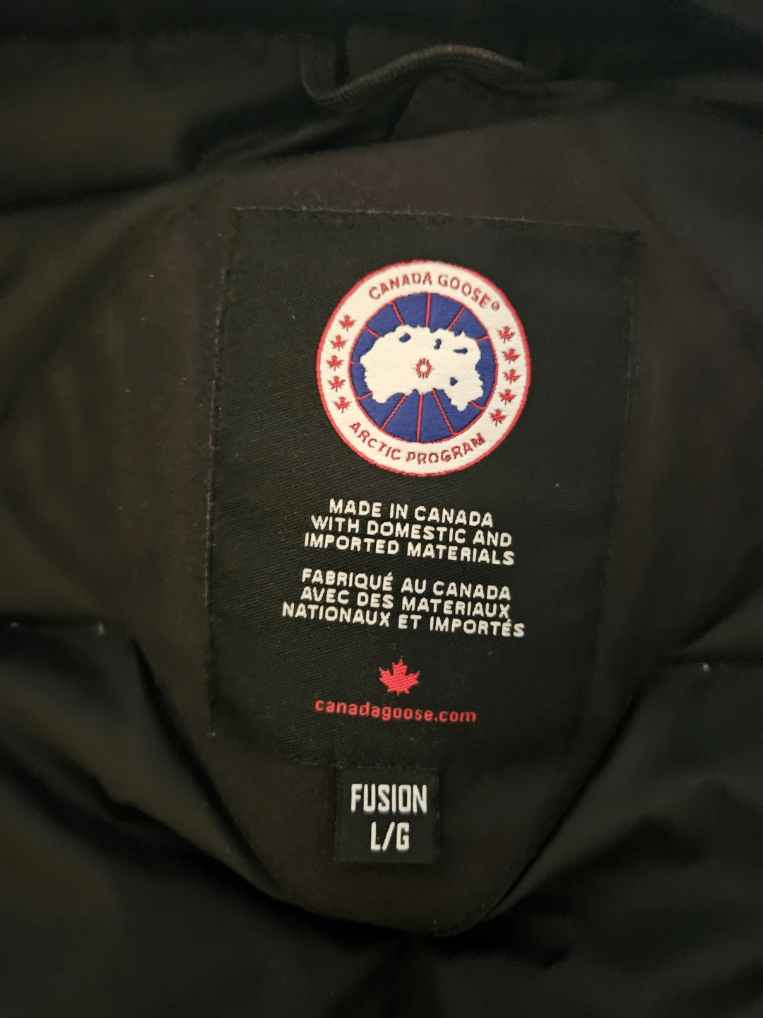 Canada Goose Fusion Parka Jacket - Black - L/G - photo 5