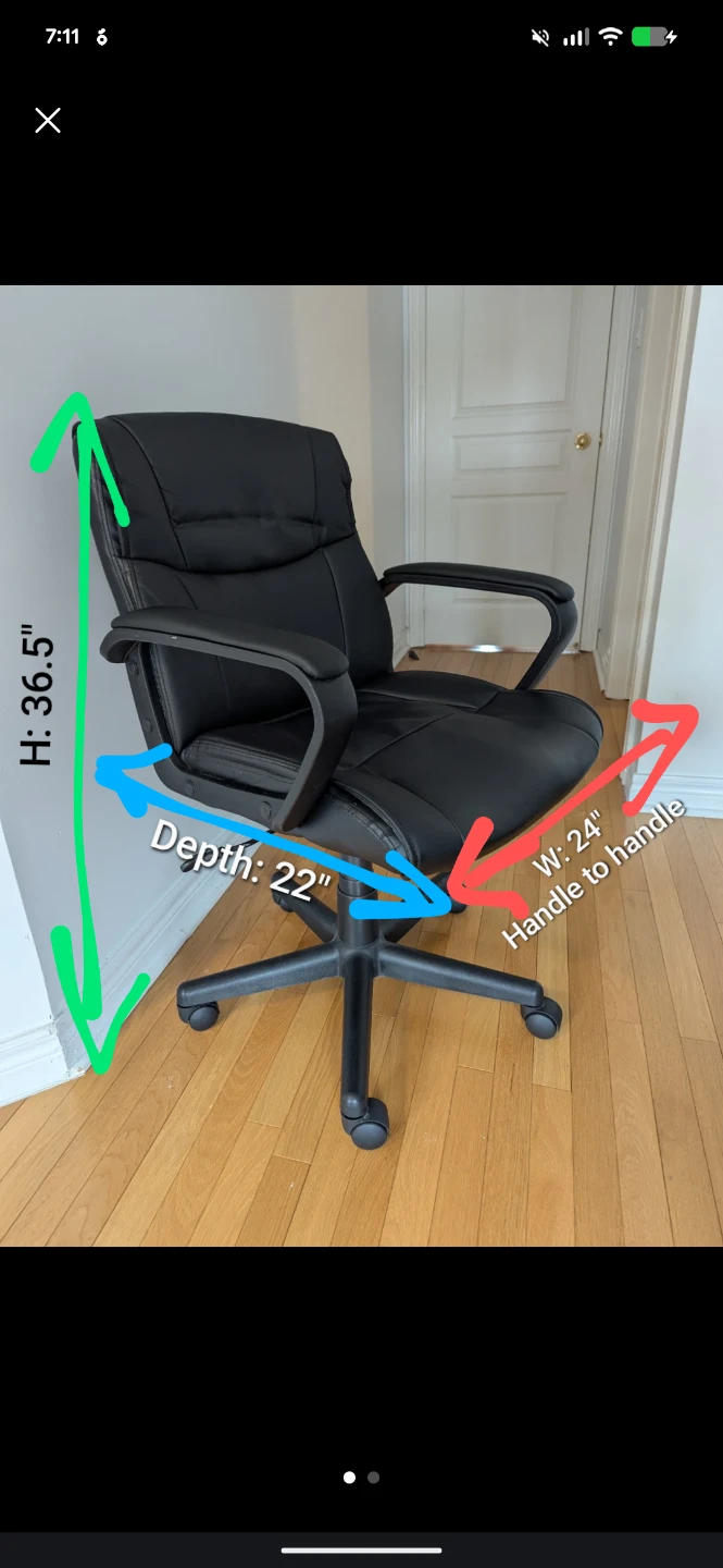 Black Office Chair - photo 3