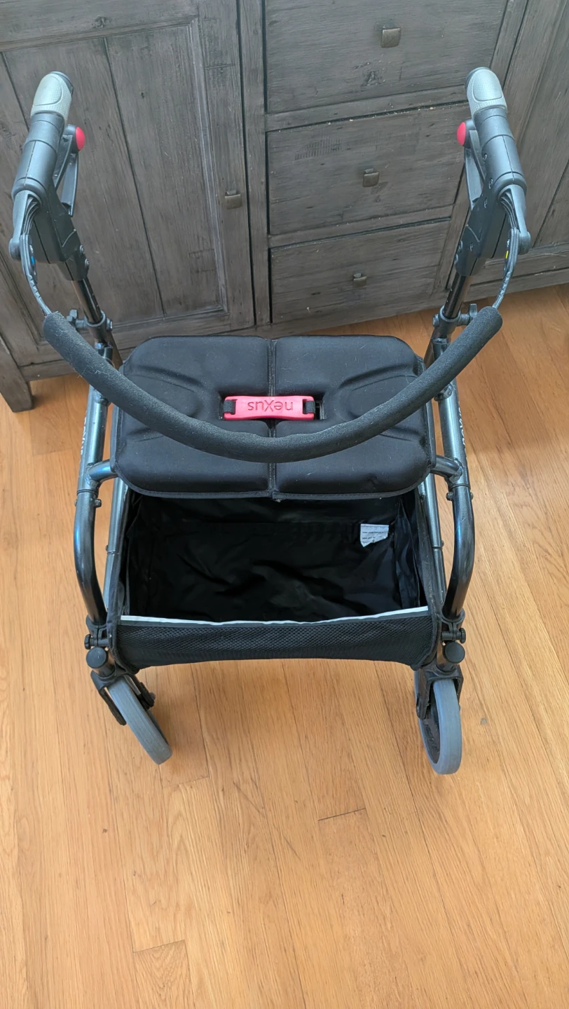 Nexus 3-Wheel Rollator Walker with Seat & Basket - photo 2