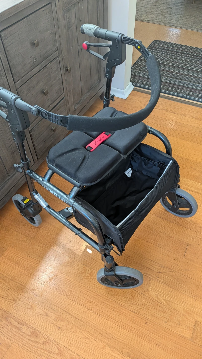 Nexus 3-Wheel Rollator Walker with Seat & Basket - photo 3