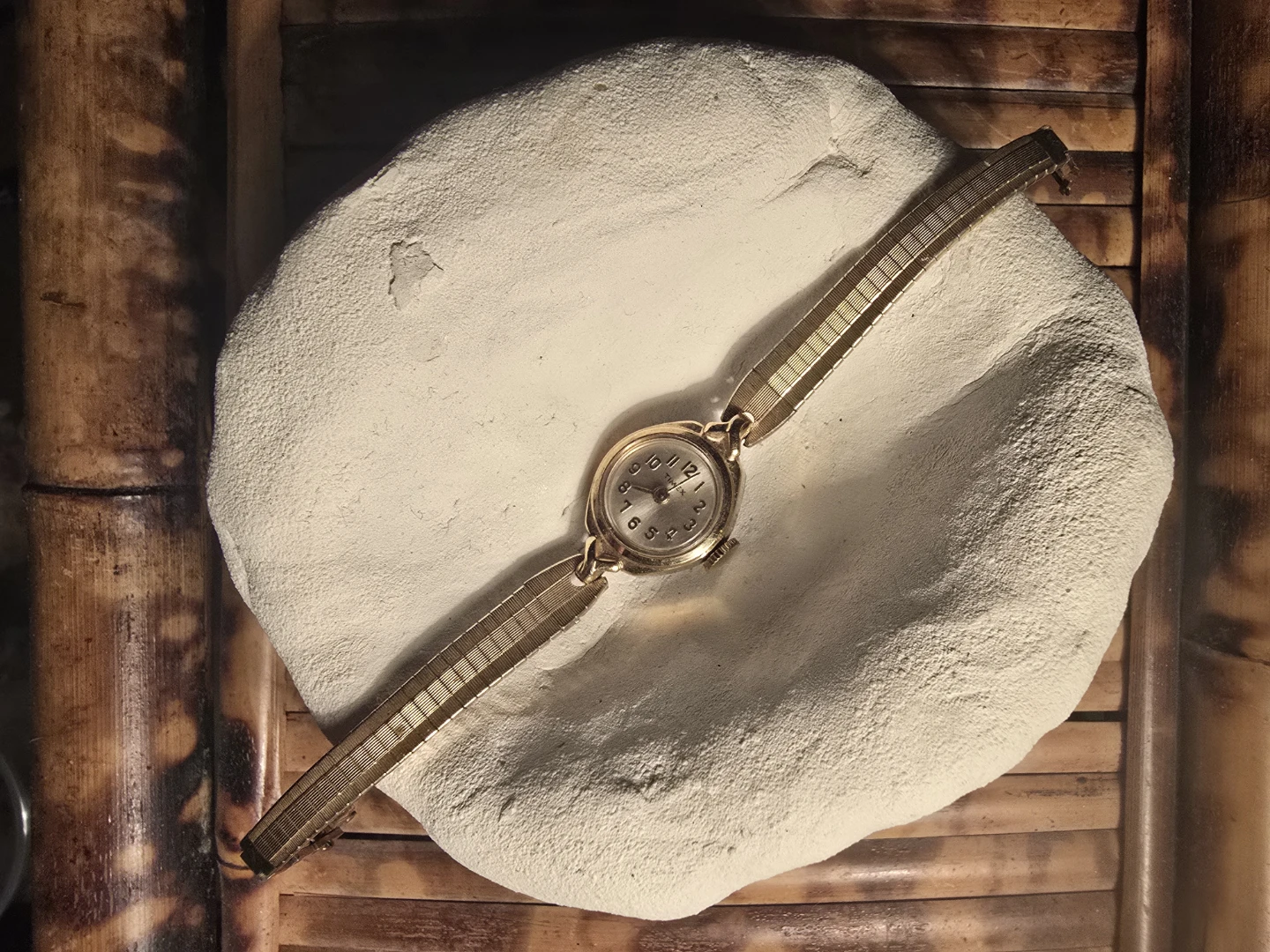 Gold Tone Timex Elgin Ladies Watch