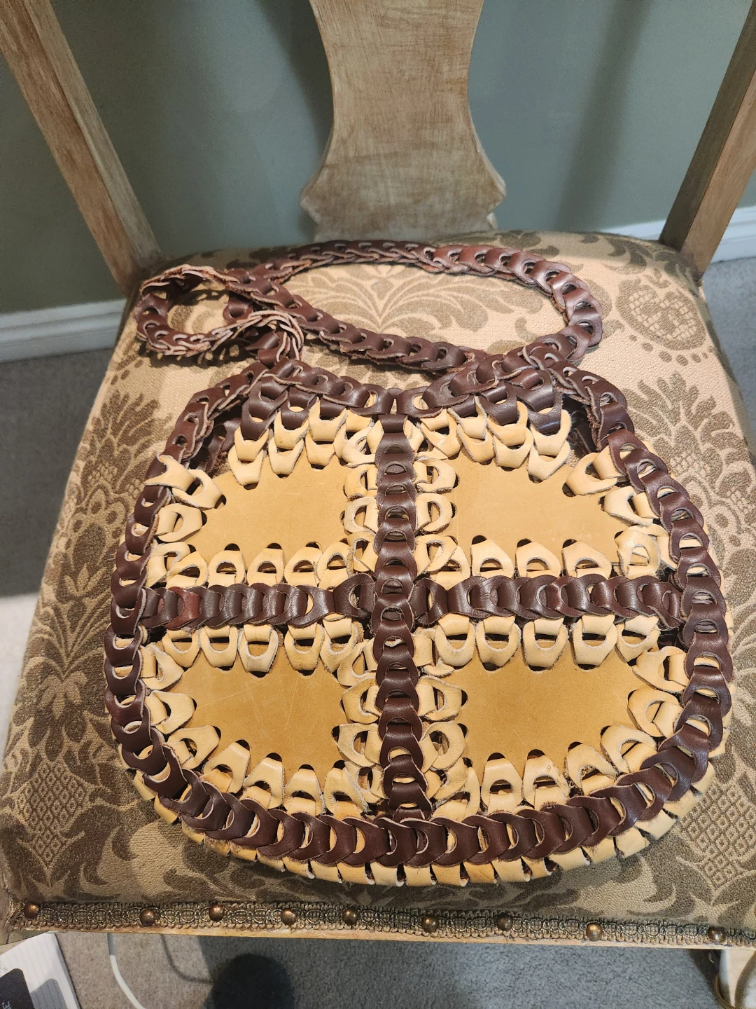 Handwoven Leather Tote Bag