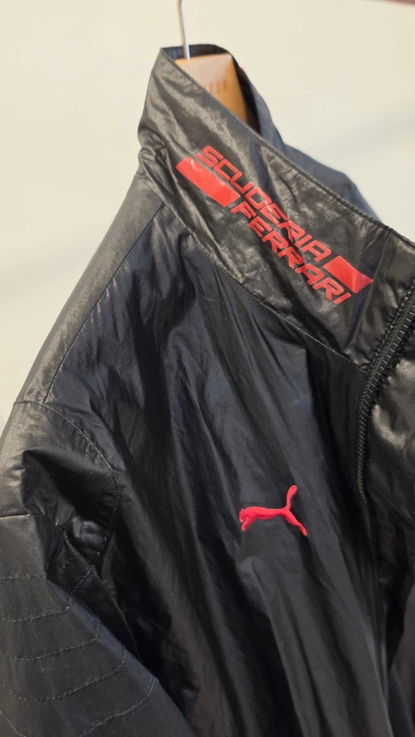 Puma Scuderia Ferrari Black Windbreaker Jacket