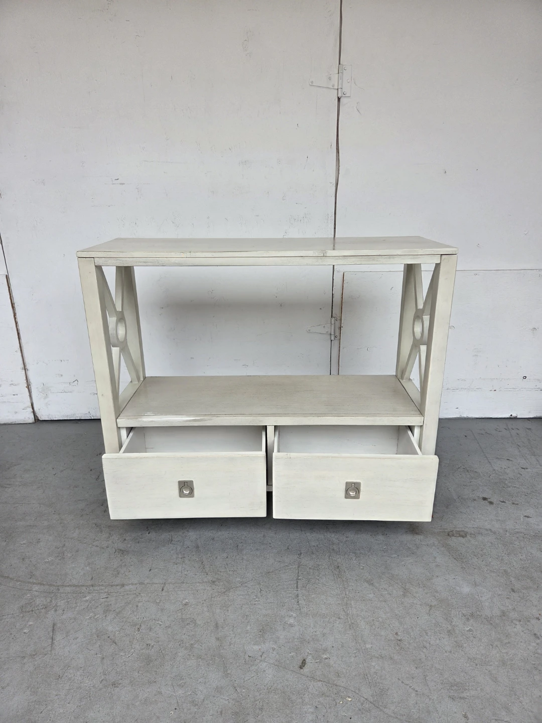 Cream Console Table with 2 Drawers - photo 5