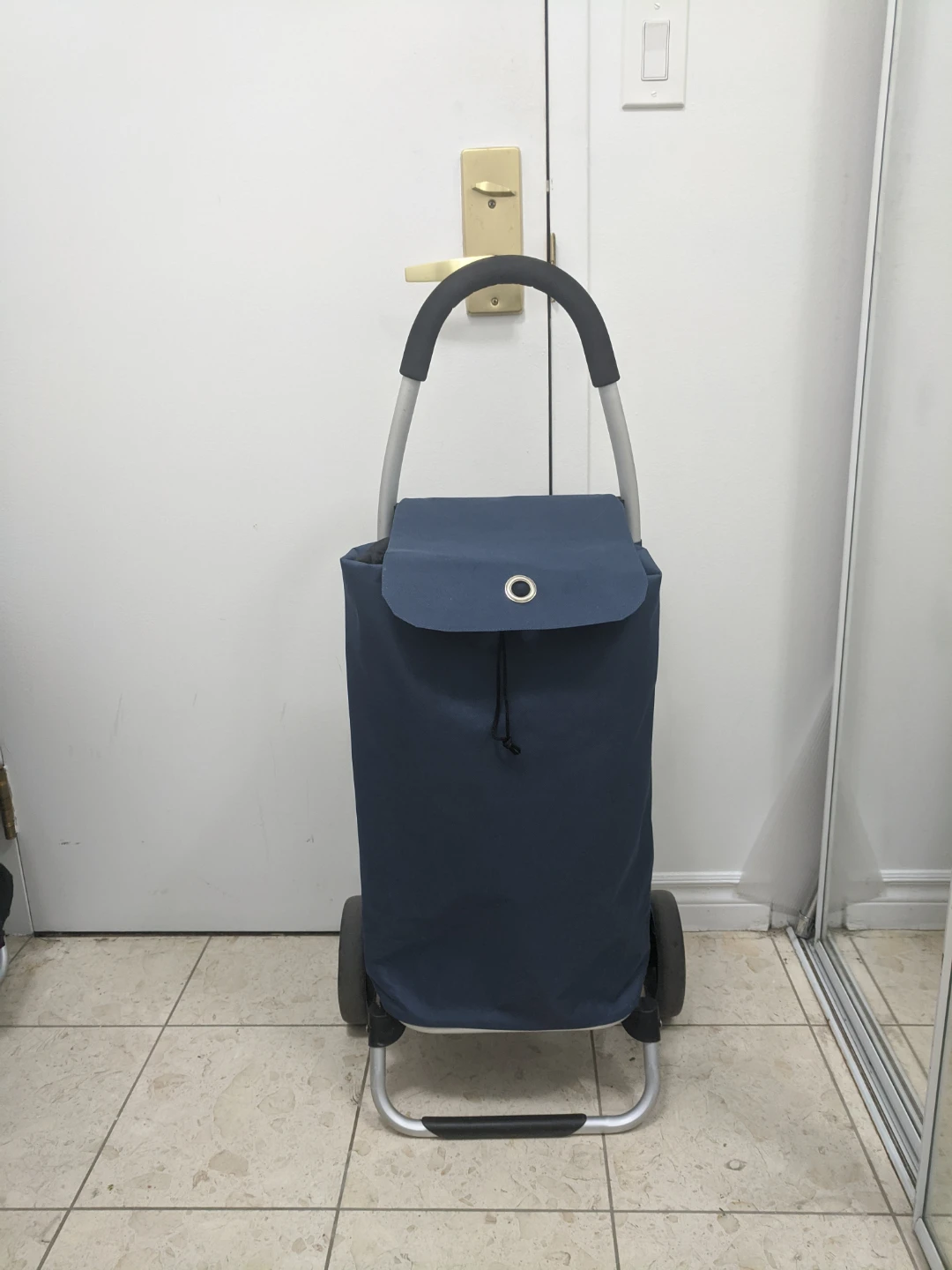 Navy Blue Shopping Cart Trolley