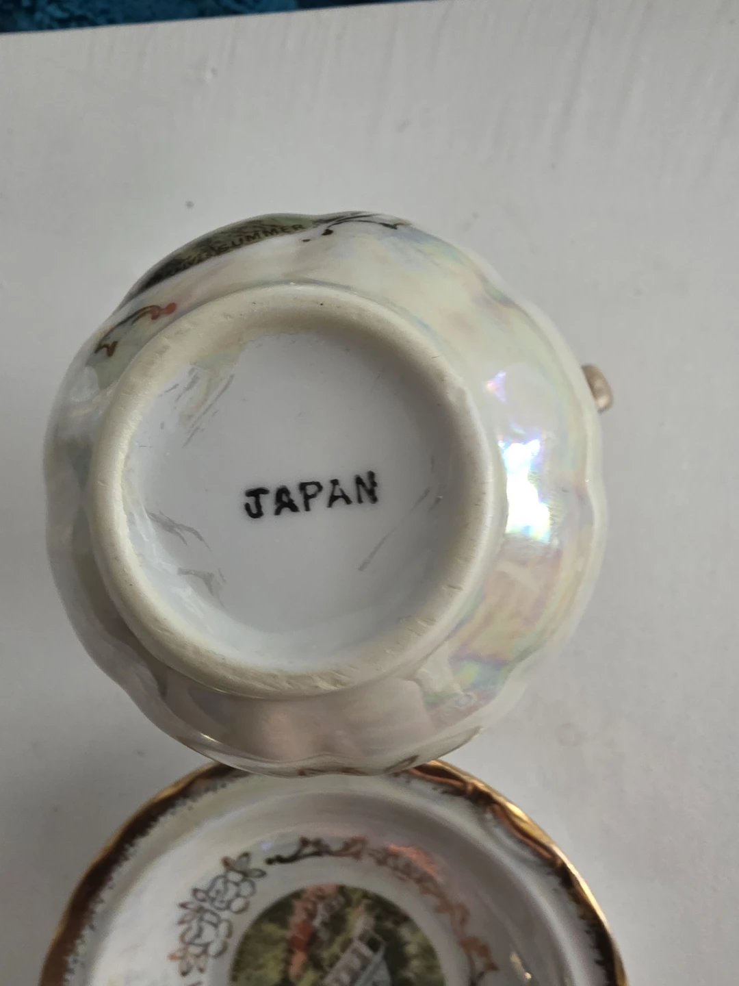 Small Decorative Pitcher and saucer - Made in Japan - photo 4