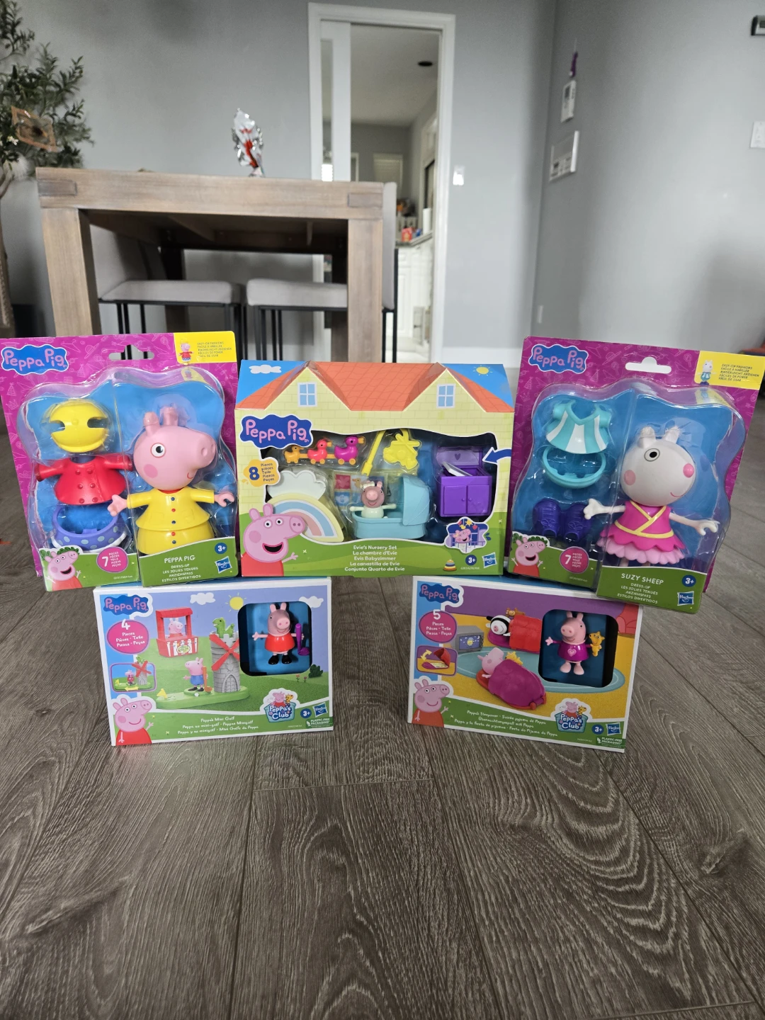 5 brand new peppa pig toy lot