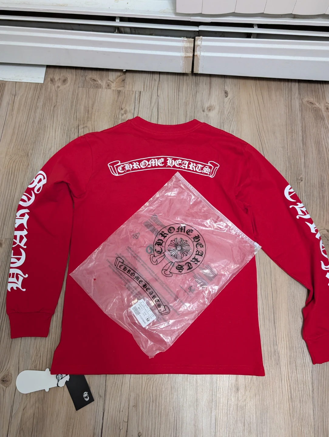 Chrome Hearts Red Long Sleeve T-Shirt