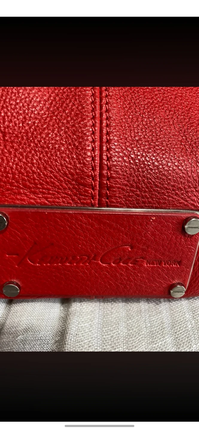 Kenneth Cole Red Leather Hobo Bag - photo 2