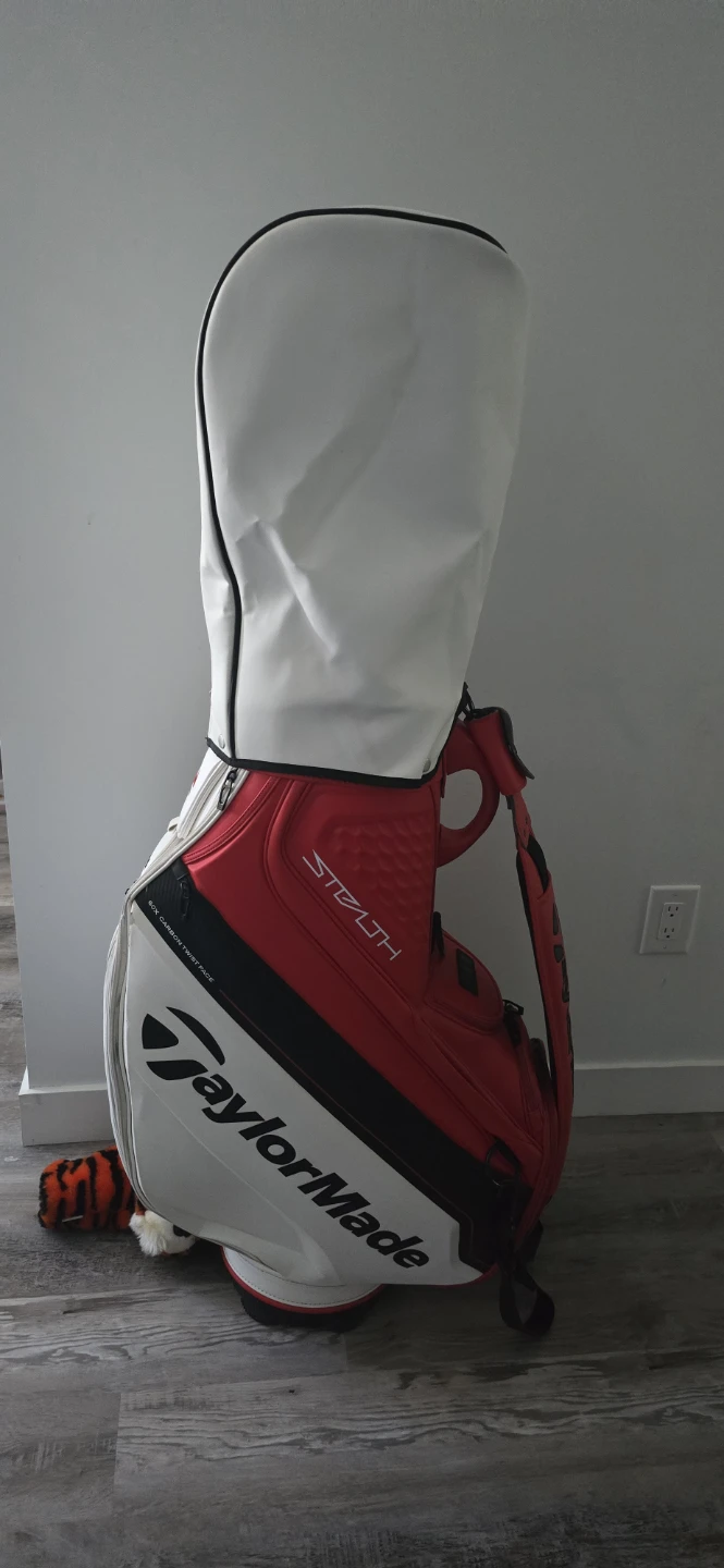 TaylorMade Stealth Golf Bag Red/White