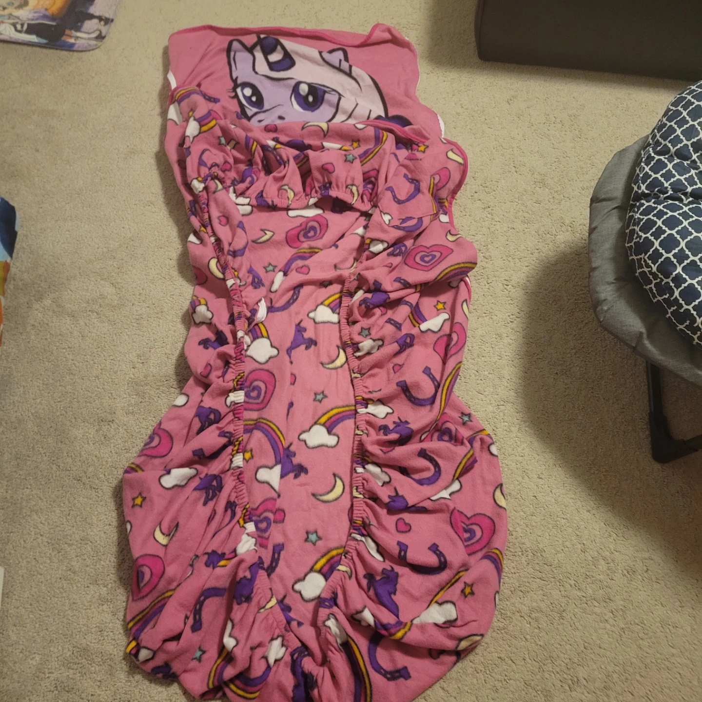My Little Pony Pink Sleeping cover for a twin mattress