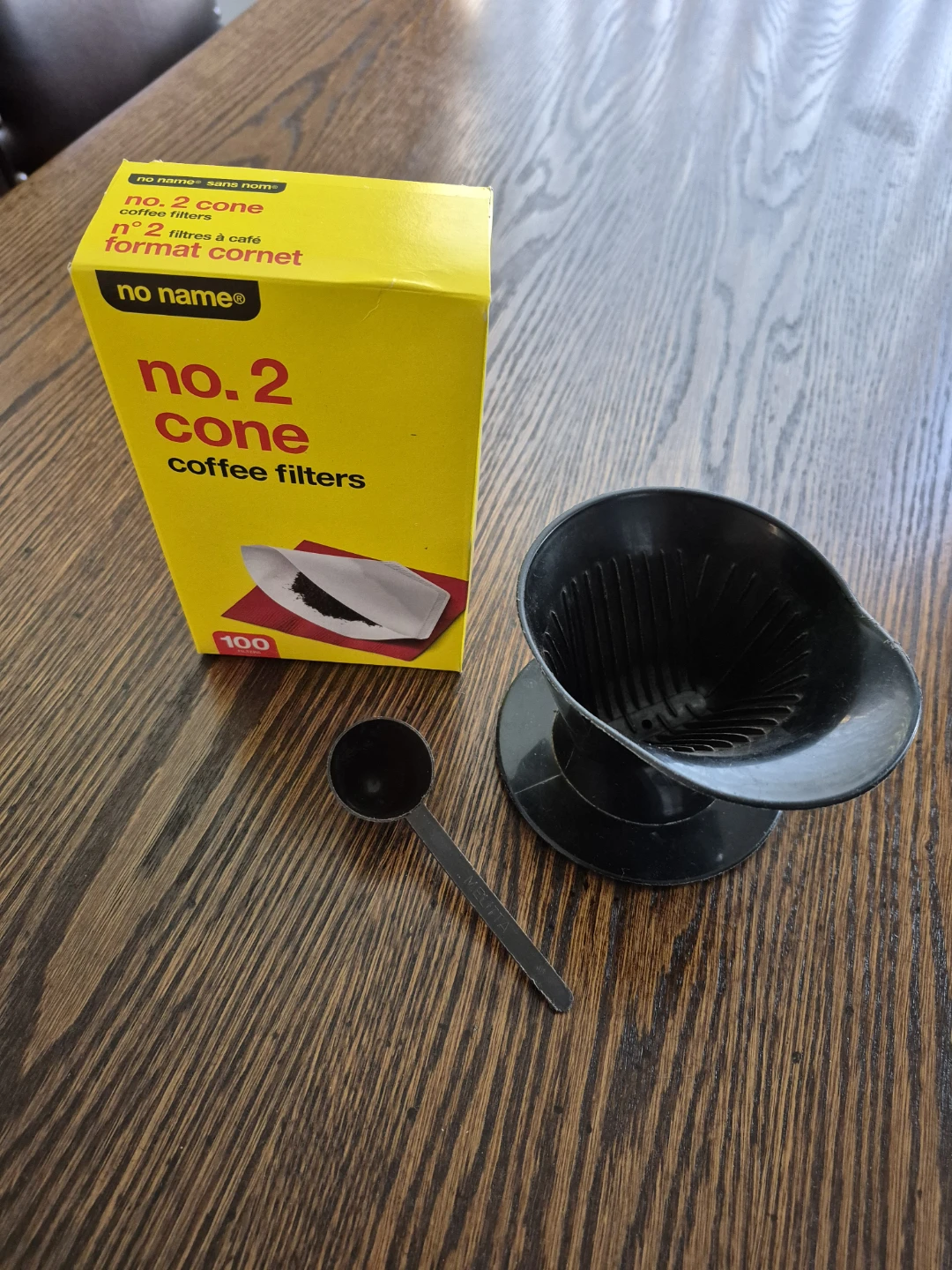 Coffee Brewing Set: pour-over cone, filters and spoon - photo 2