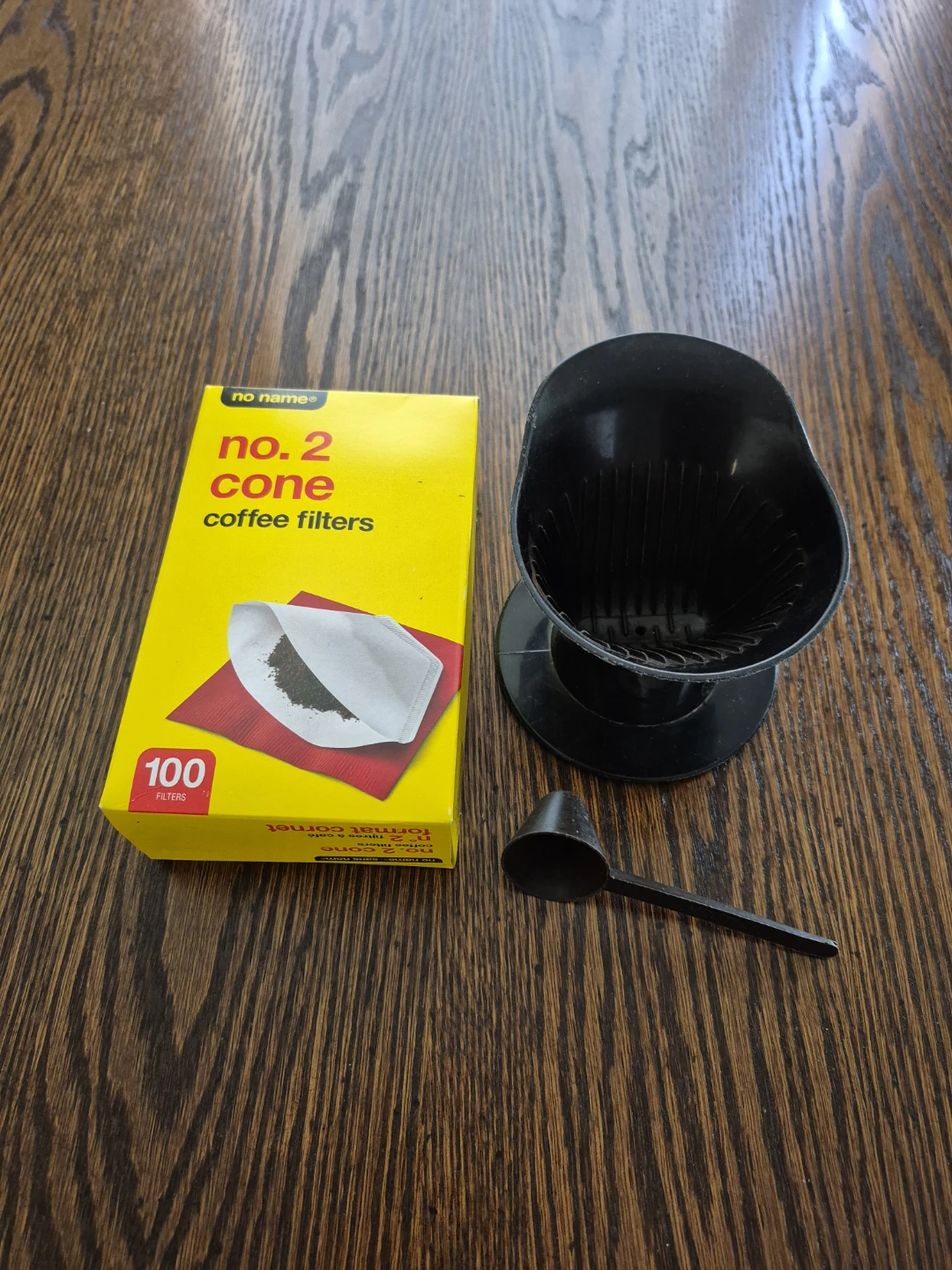 Coffee Brewing Set: pour-over cone, filters and spoon - photo 3