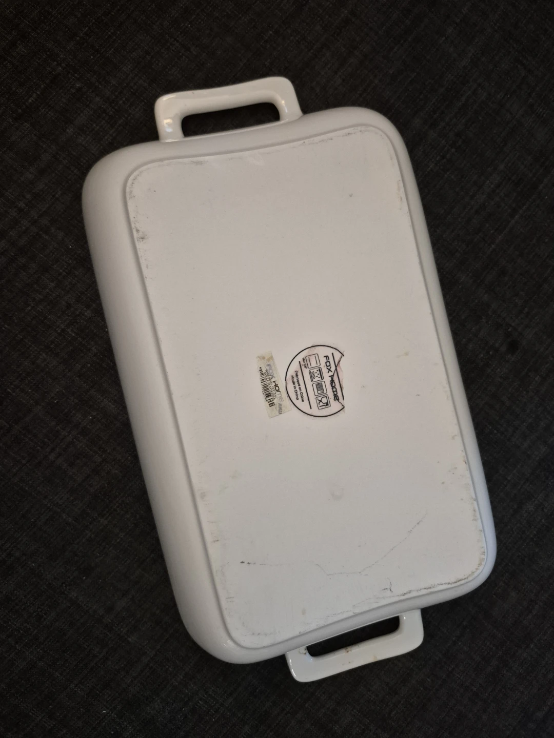 FOX HOME White Ceramic Rectangular Baking Dish - photo 4