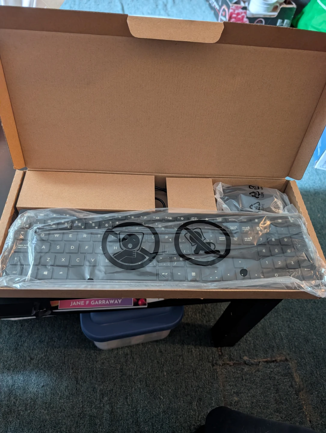 HP wired keyboard and mouse - photo 2