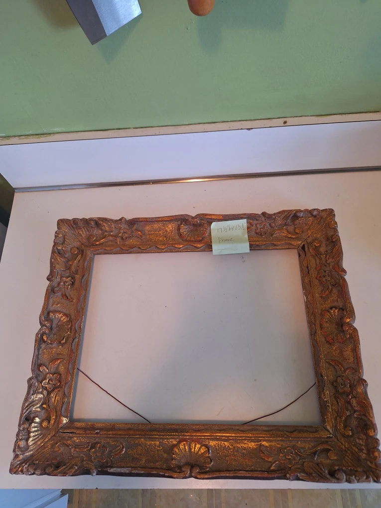 Ornate Gold Gilt Carved Picture Frame - photo 2