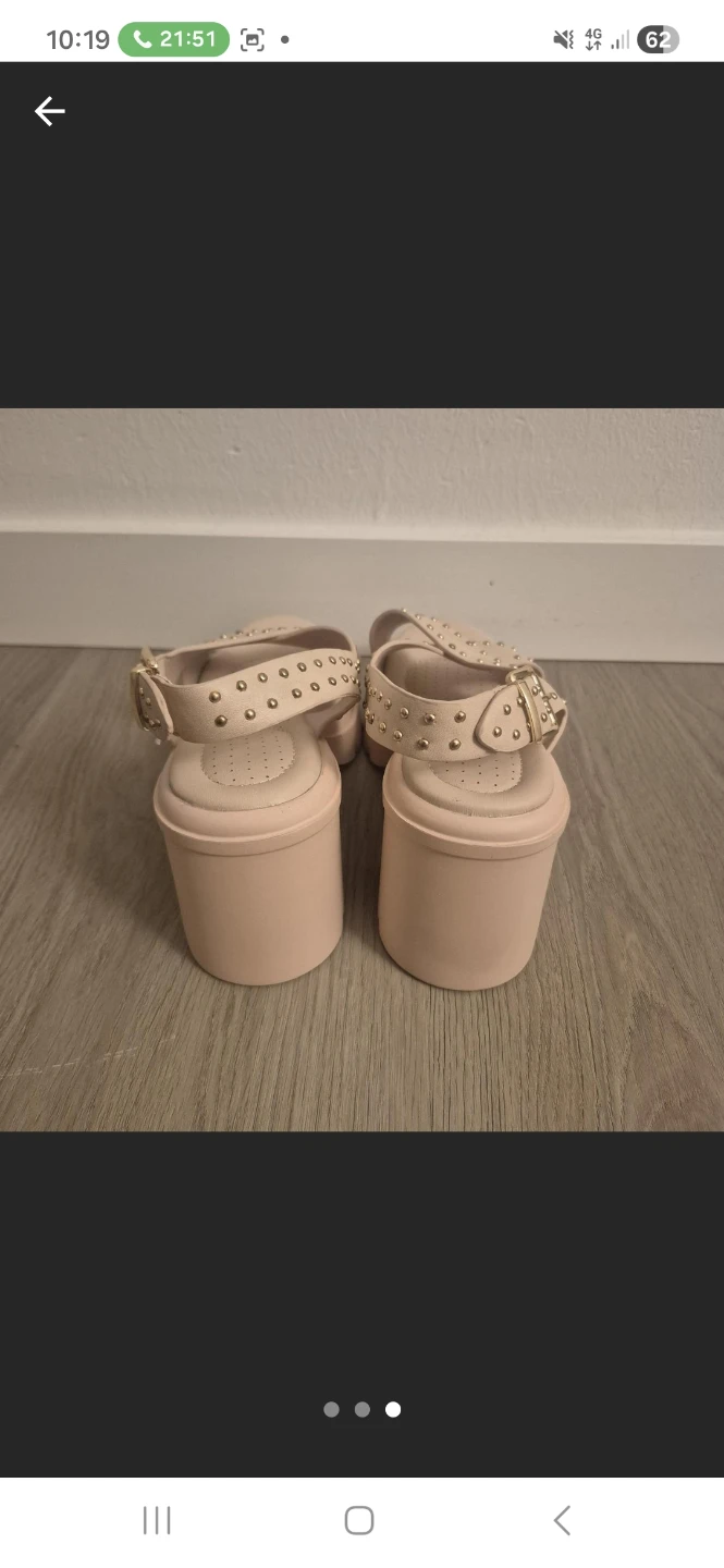 Women's Pink Studded Platform Sandals - photo 3