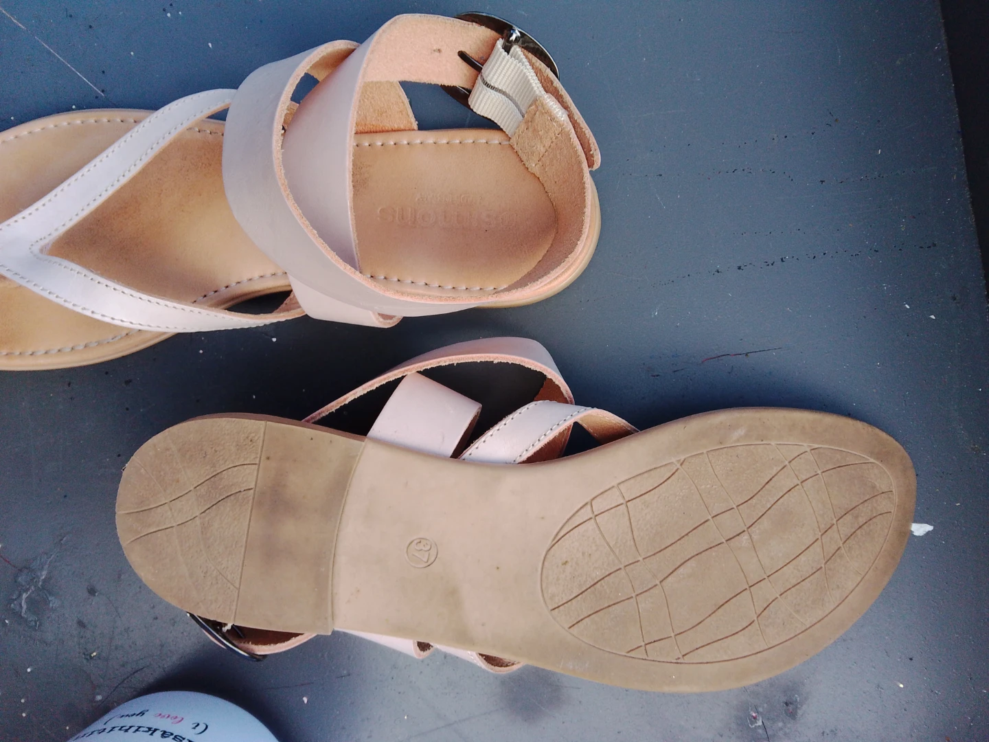 Simons Women's Light Pink Flat Sandals - photo 2
