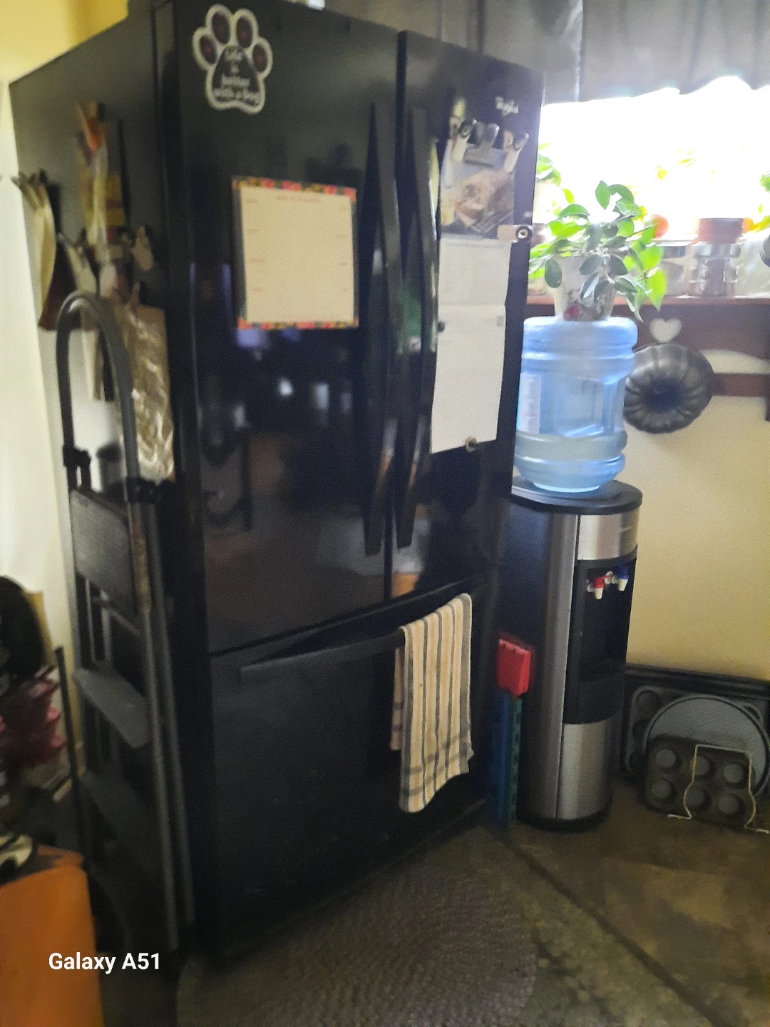 Black Side-by-Side Refrigerator