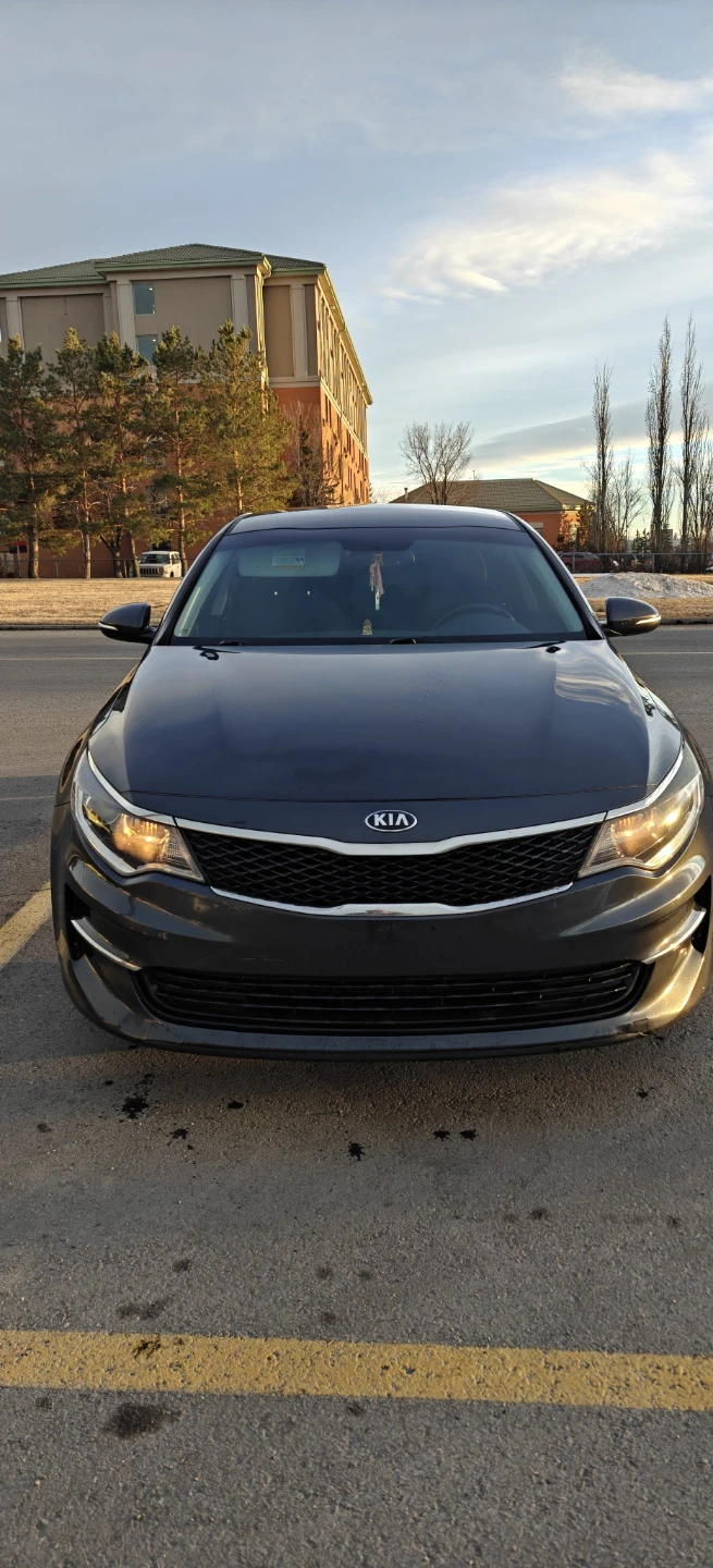 Dark Grey Kia Optima Sedan