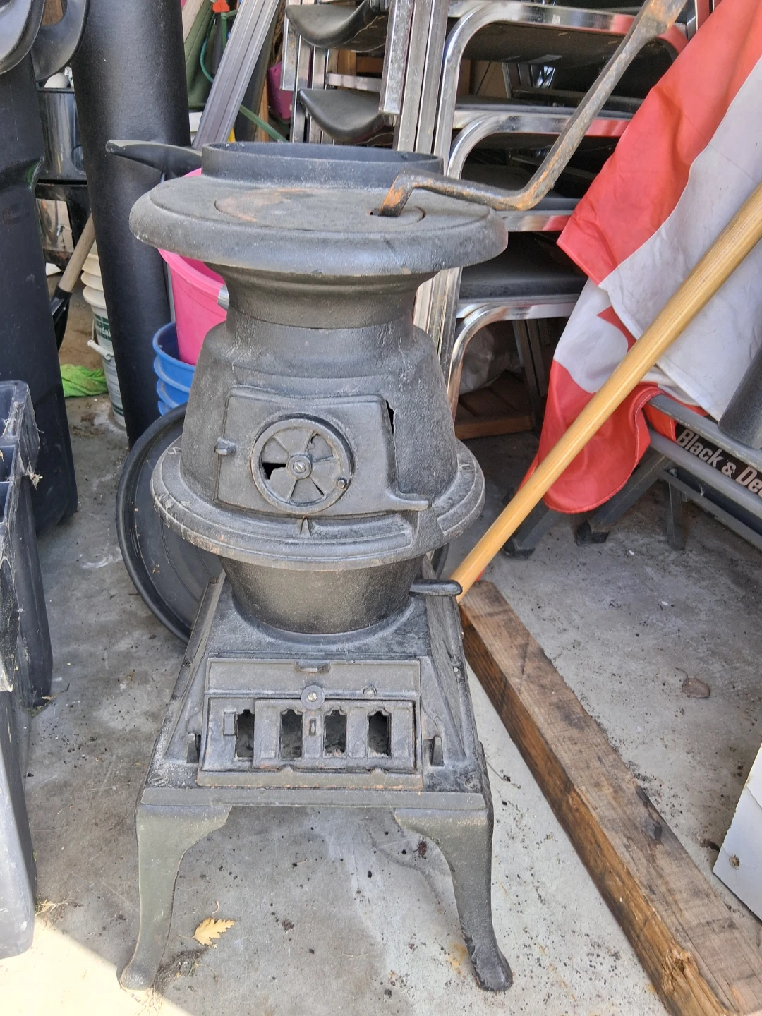 Antique Cast Iron Wood Burning Stove