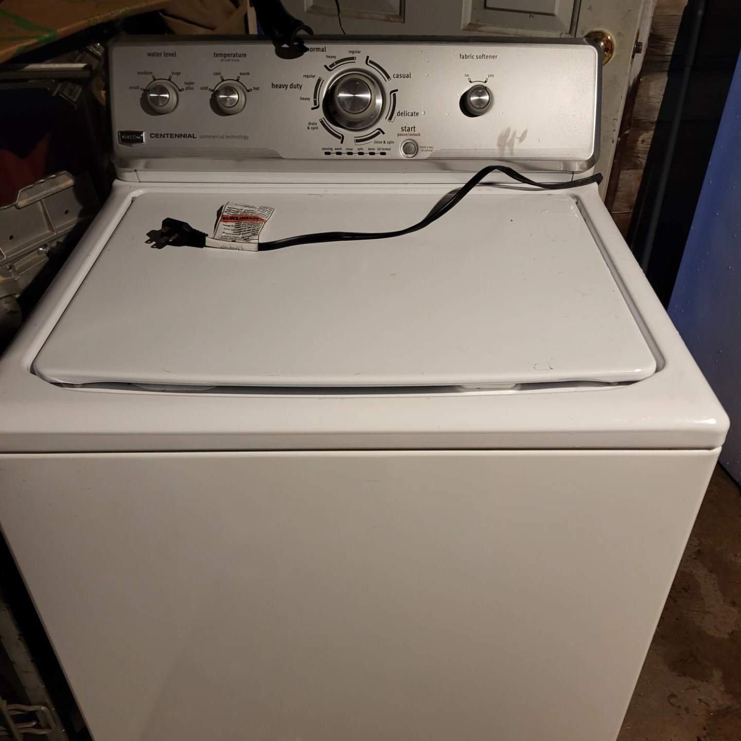 Amana Centennial Top Load Washing Machine