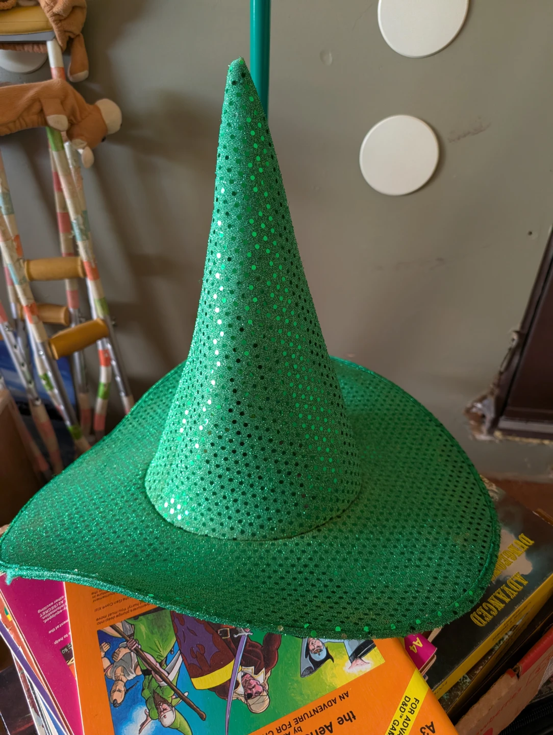 Green Sequin Witch Hat