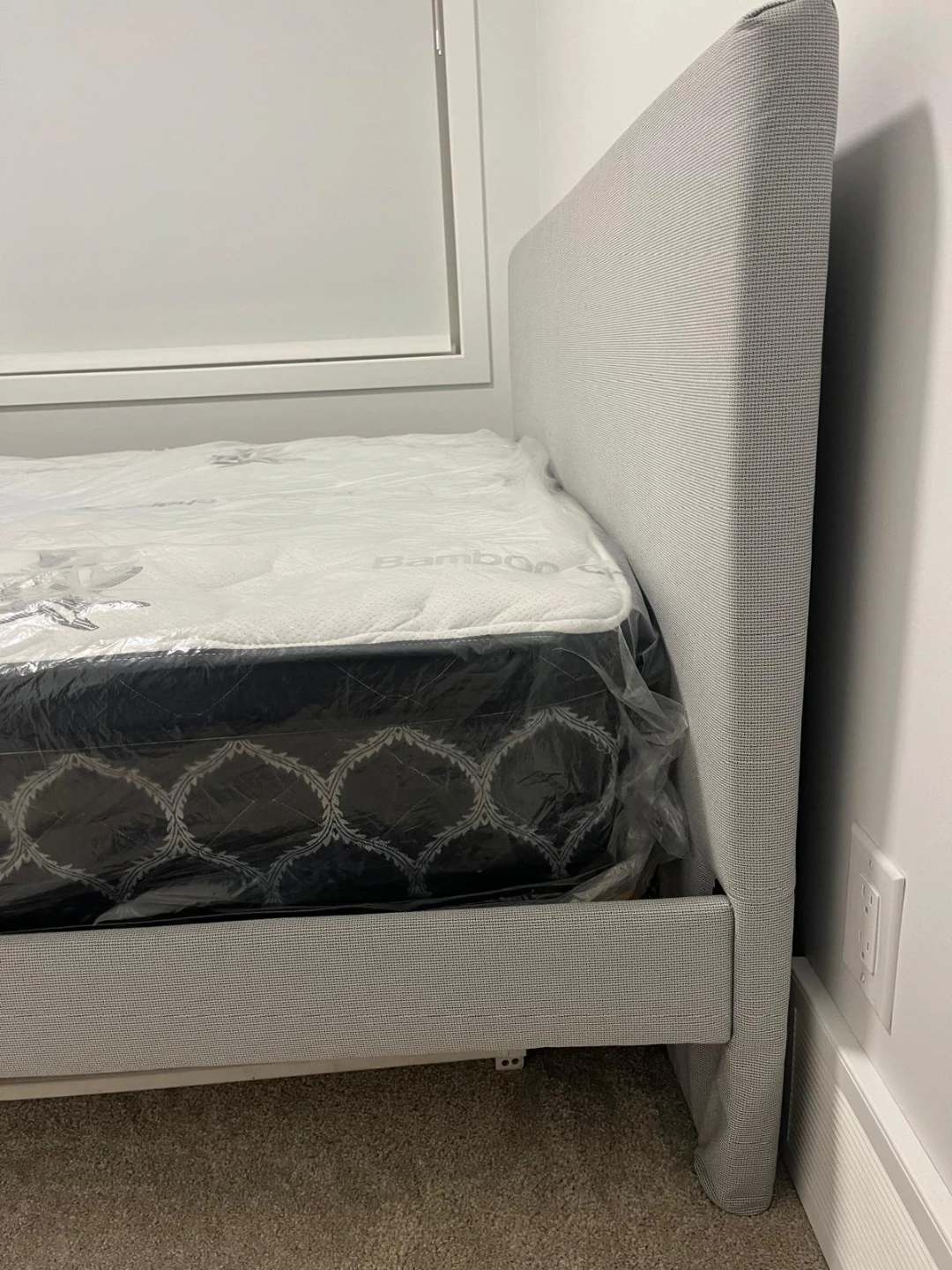 Queen Size Bamboo Charcoal Mattress and Bed frame - photo 2
