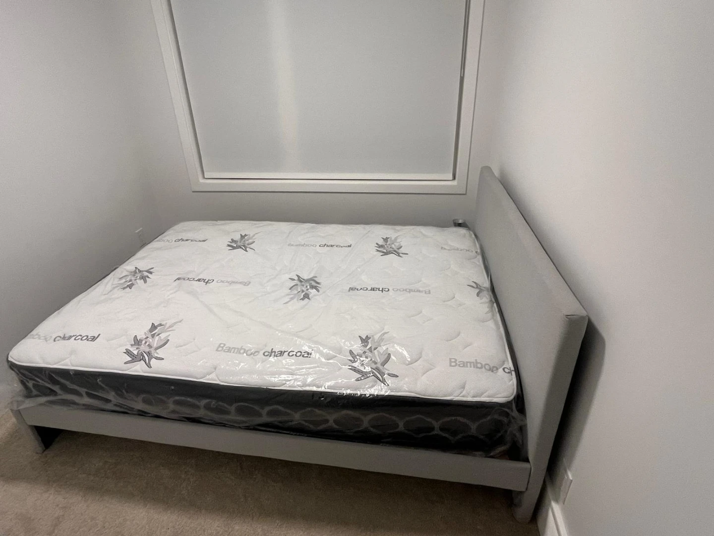 Queen Size Bamboo Charcoal Mattress and Bed frame - photo 3