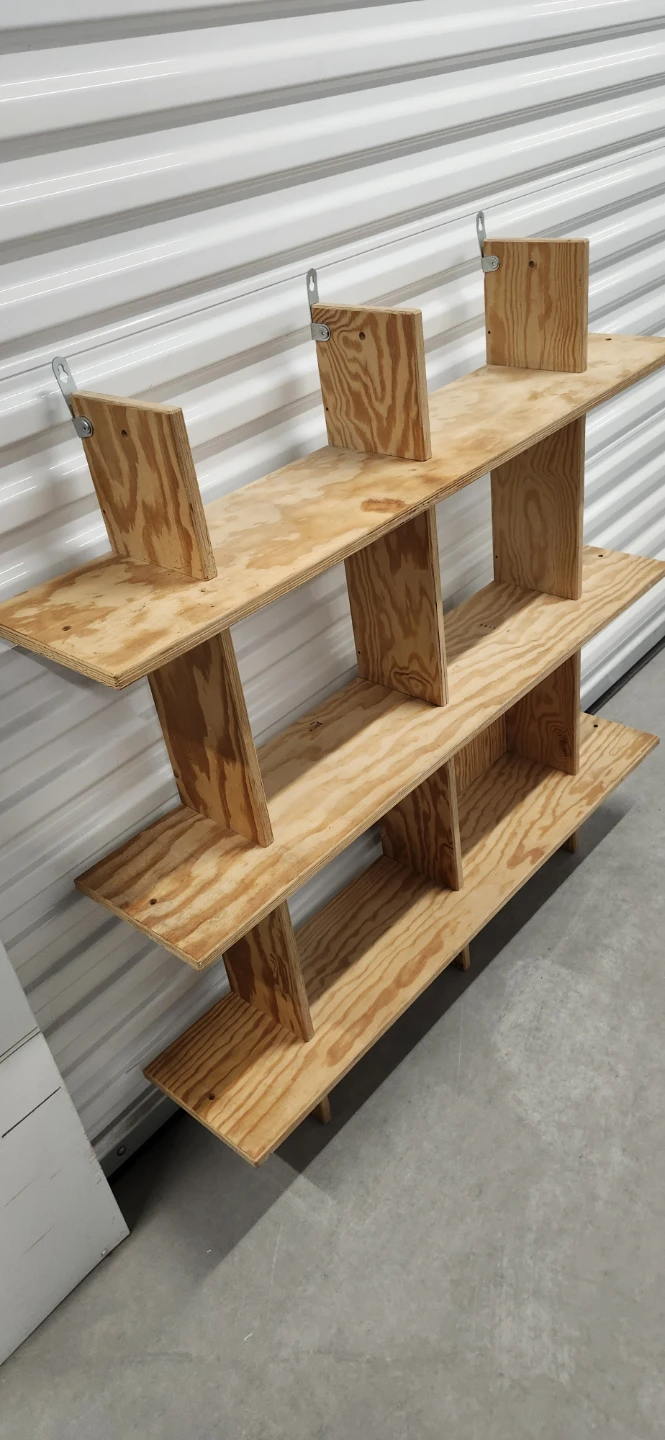Wooden wall shelf - photo 2