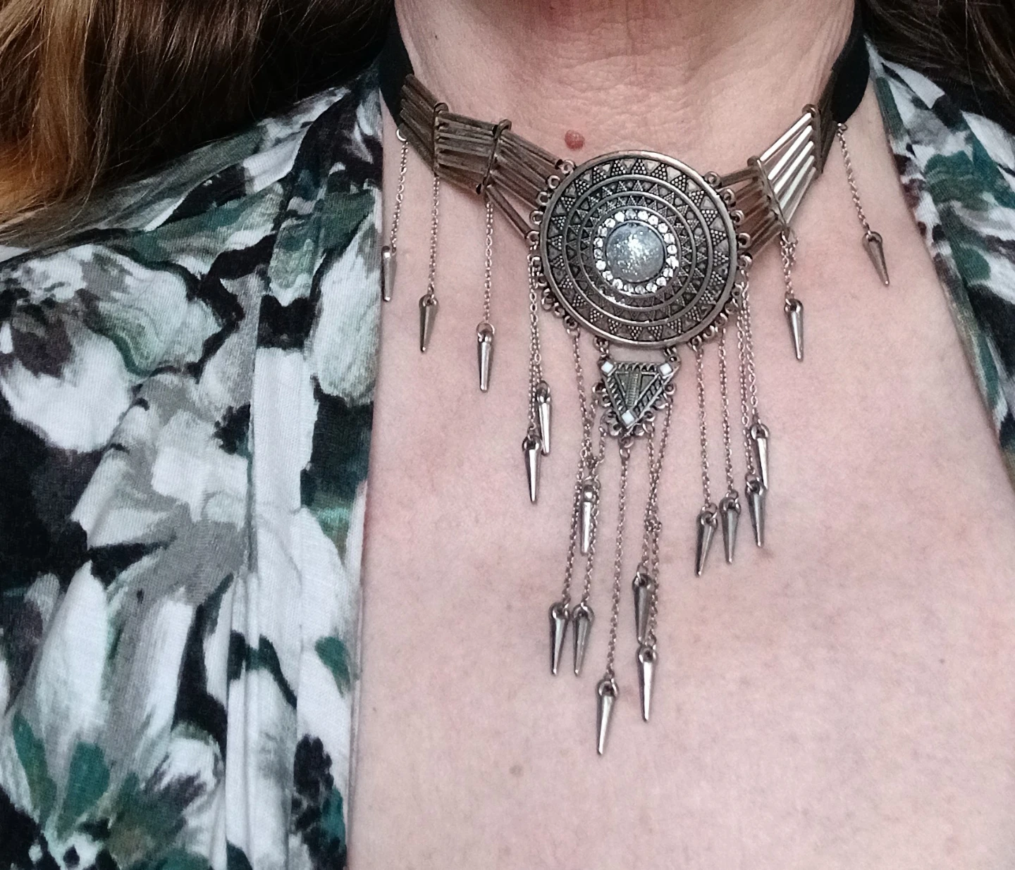 Boho Tribal Choker Necklace
