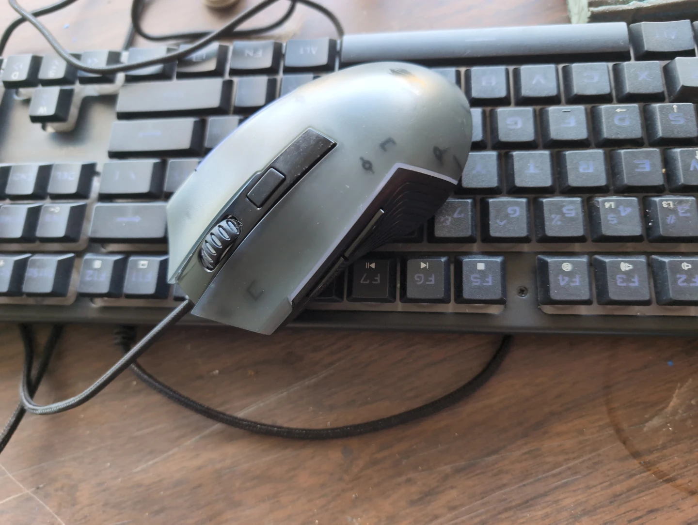 Computer keyboard and mouse