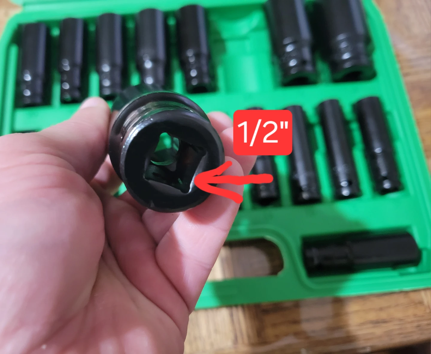 NEW 20 Piece 1/2" Drive METRIC Socket Set - photo 3