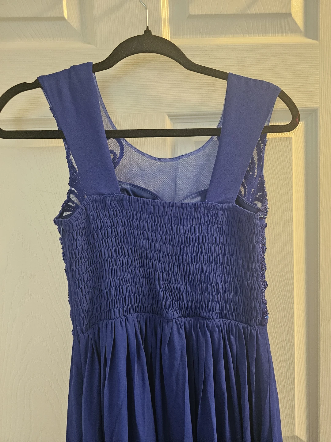 Blue Beaded Formal Gown Dress - photo 5