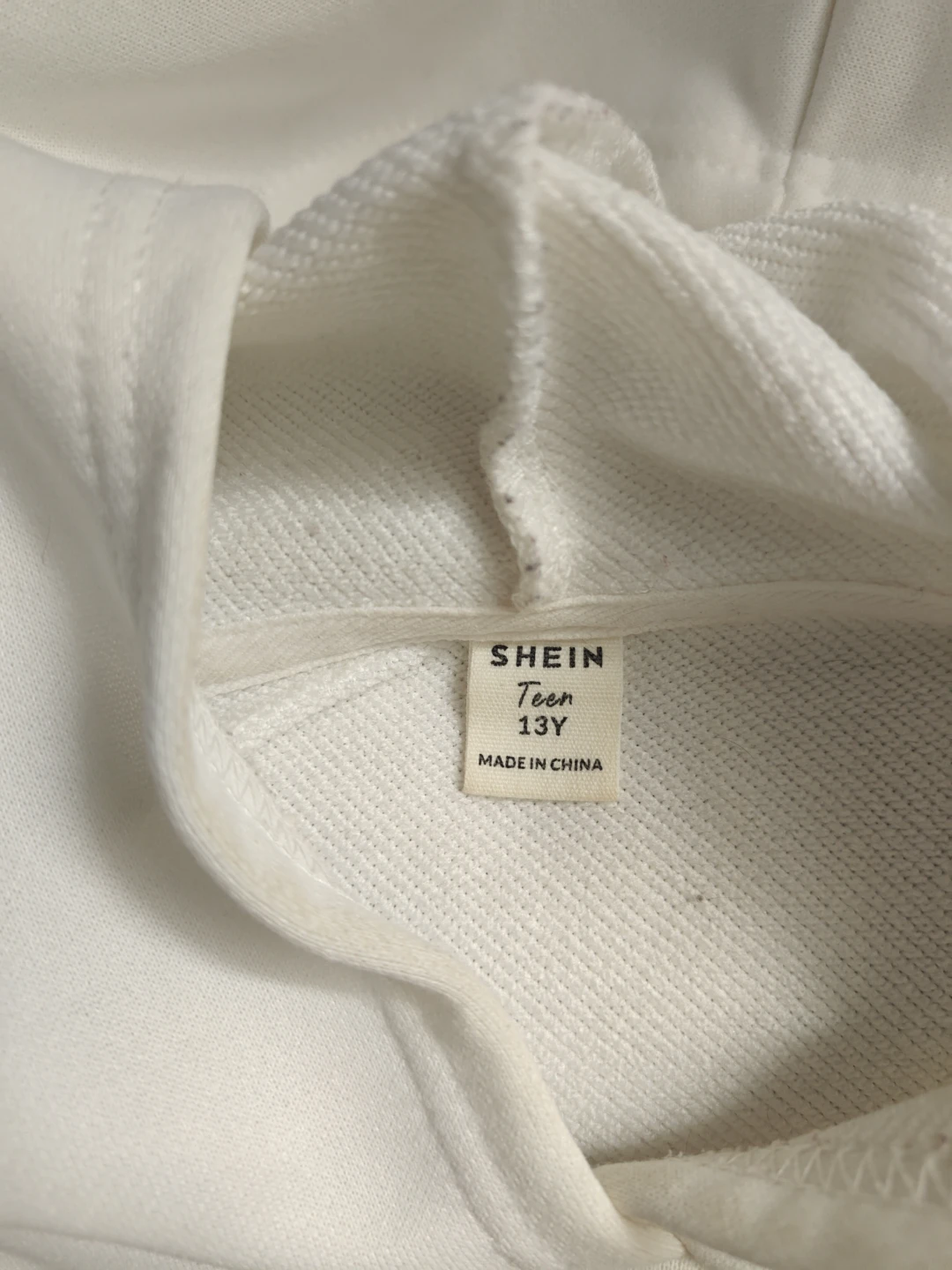 Shein Teen White Hoodie and Grey Cargo Pants Set Size 13Y - photo 2