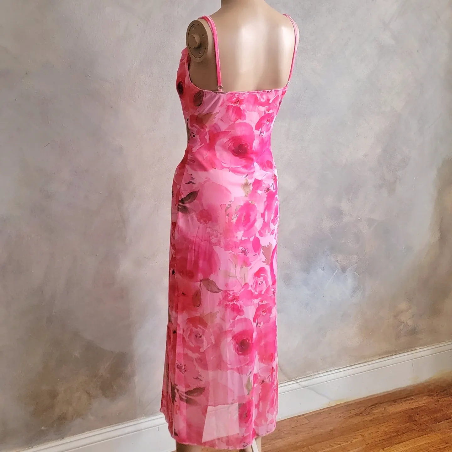 Pink Floral Slip Dress - photo 5
