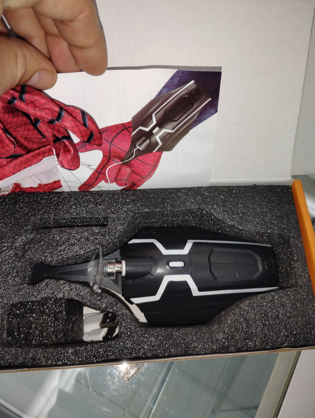 Spider Web Shooter Toy with Gloves and Box - photo 2