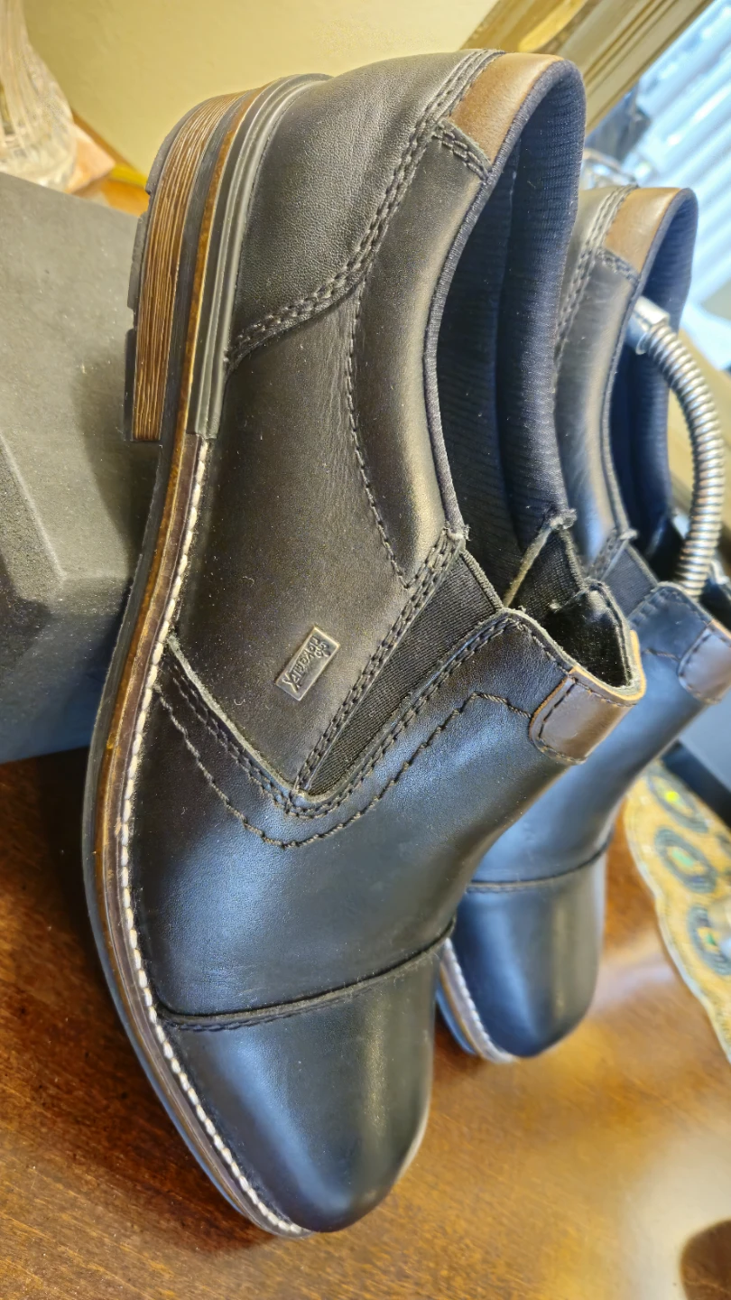 Rieker Men's 17659-00 Slip-On Dress Shoes Size 42 Black Leather - photo 2