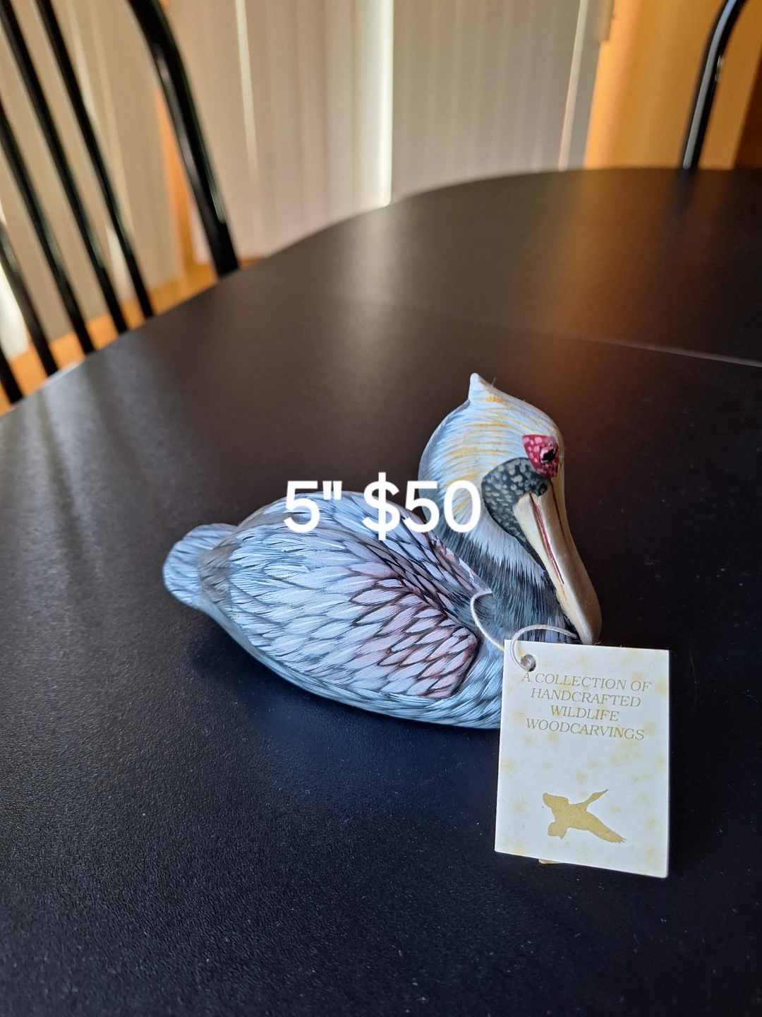 Handcrafted Woodcarving - Pelican