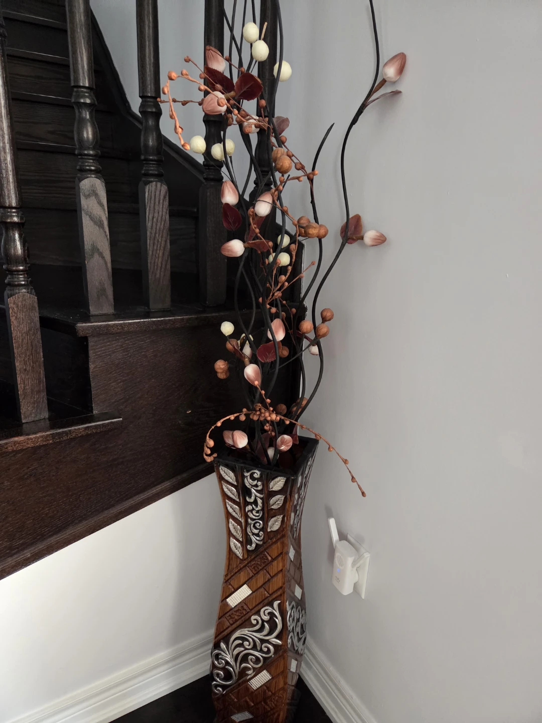 Decorative Vase with Artificial Branches