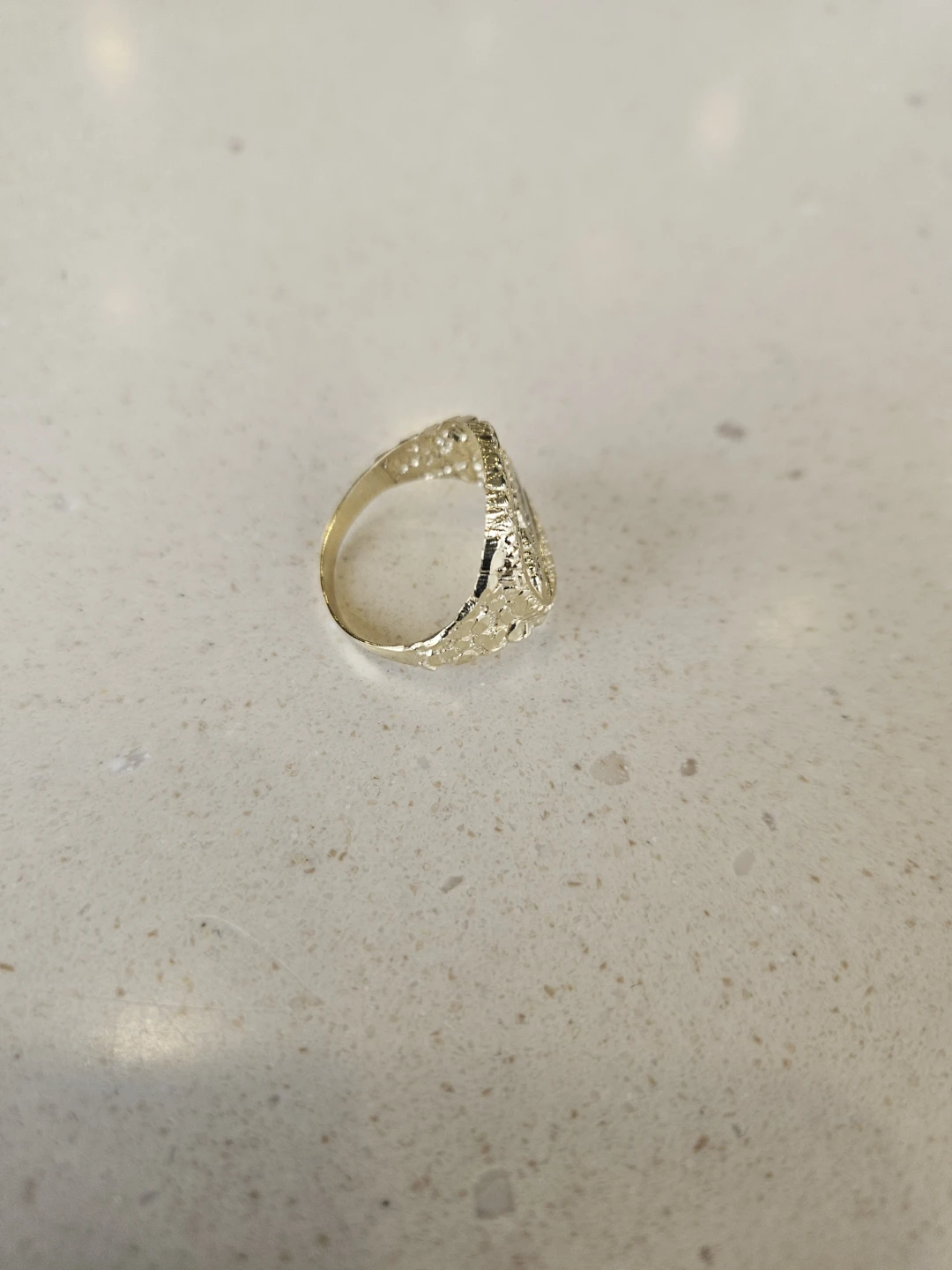 10 kYellow Gold Ring - photo 2