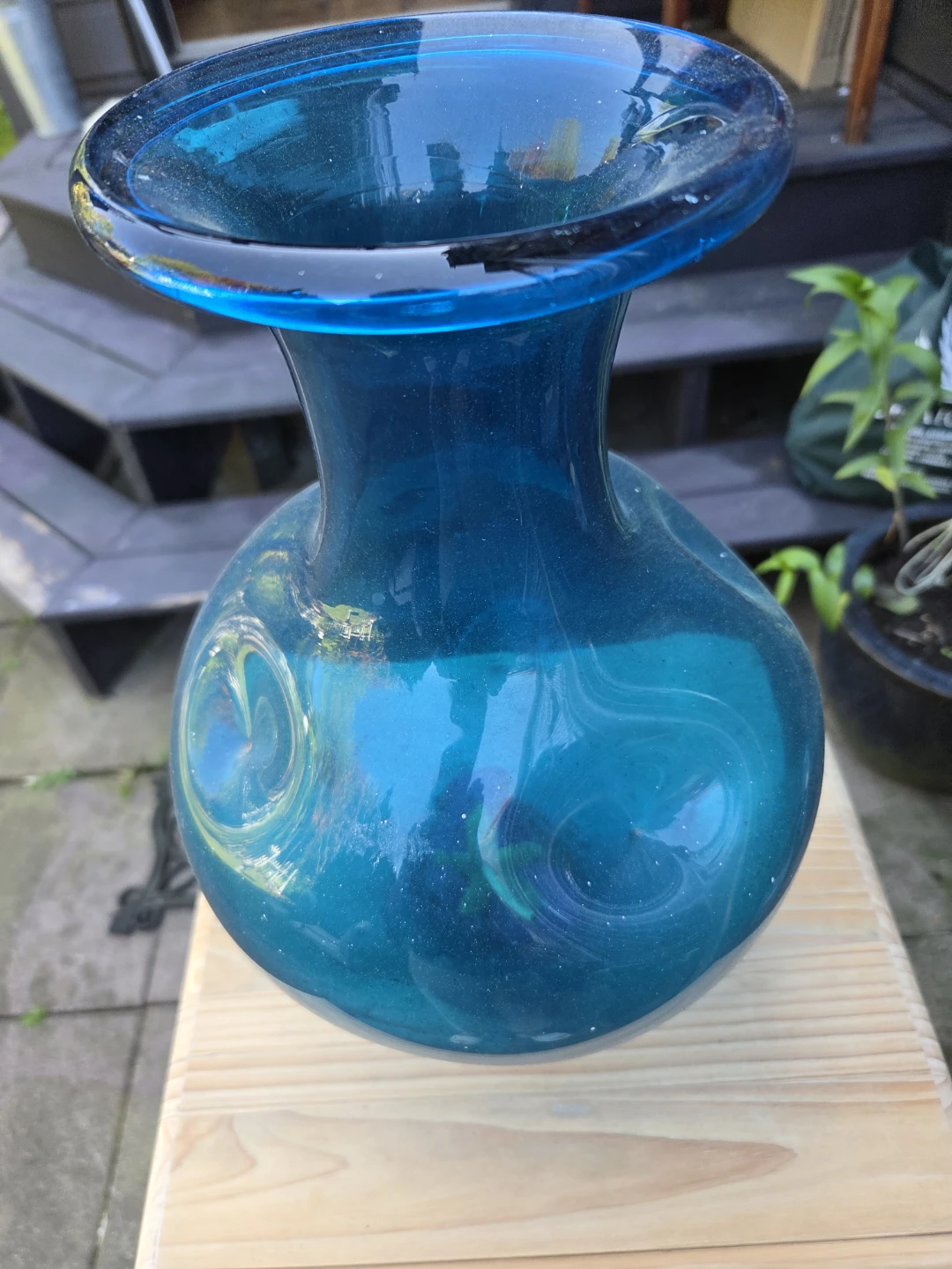 Blue Glass Vase