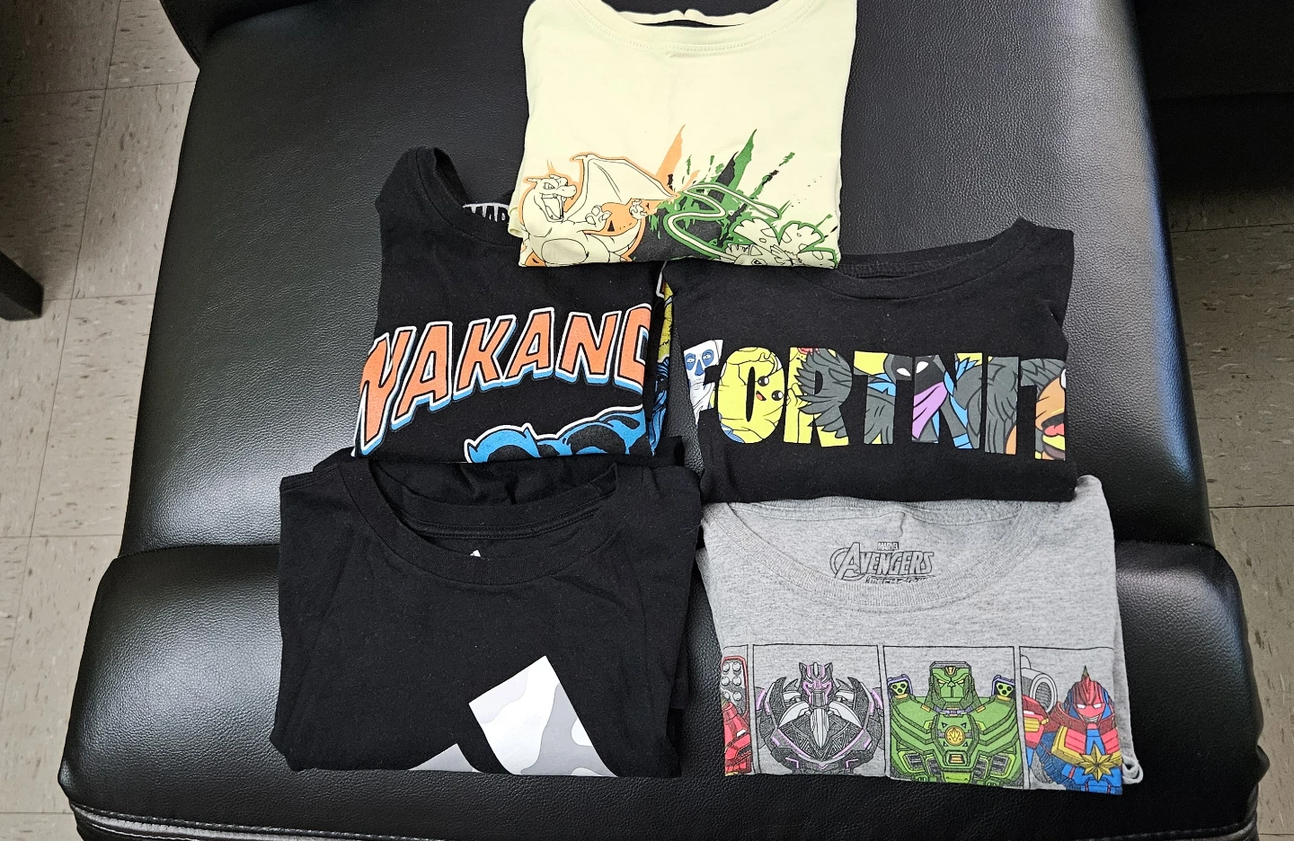 Assorted Boys Graphic T-Shirts - Pokemon, Marvel, Fortnite - photo 3
