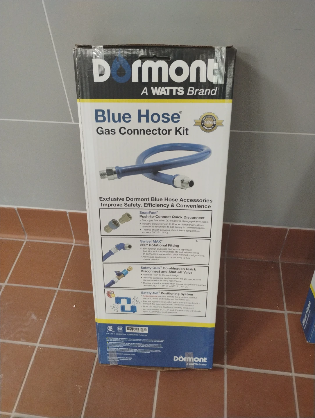 Dormont Blue Hose Gas Connector Kit